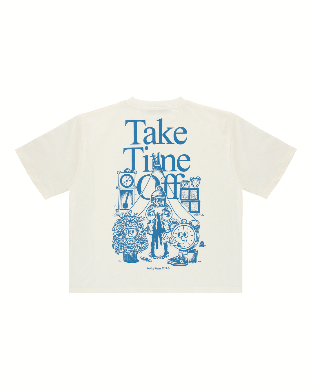 Take Time Off (White) Boxy Tee