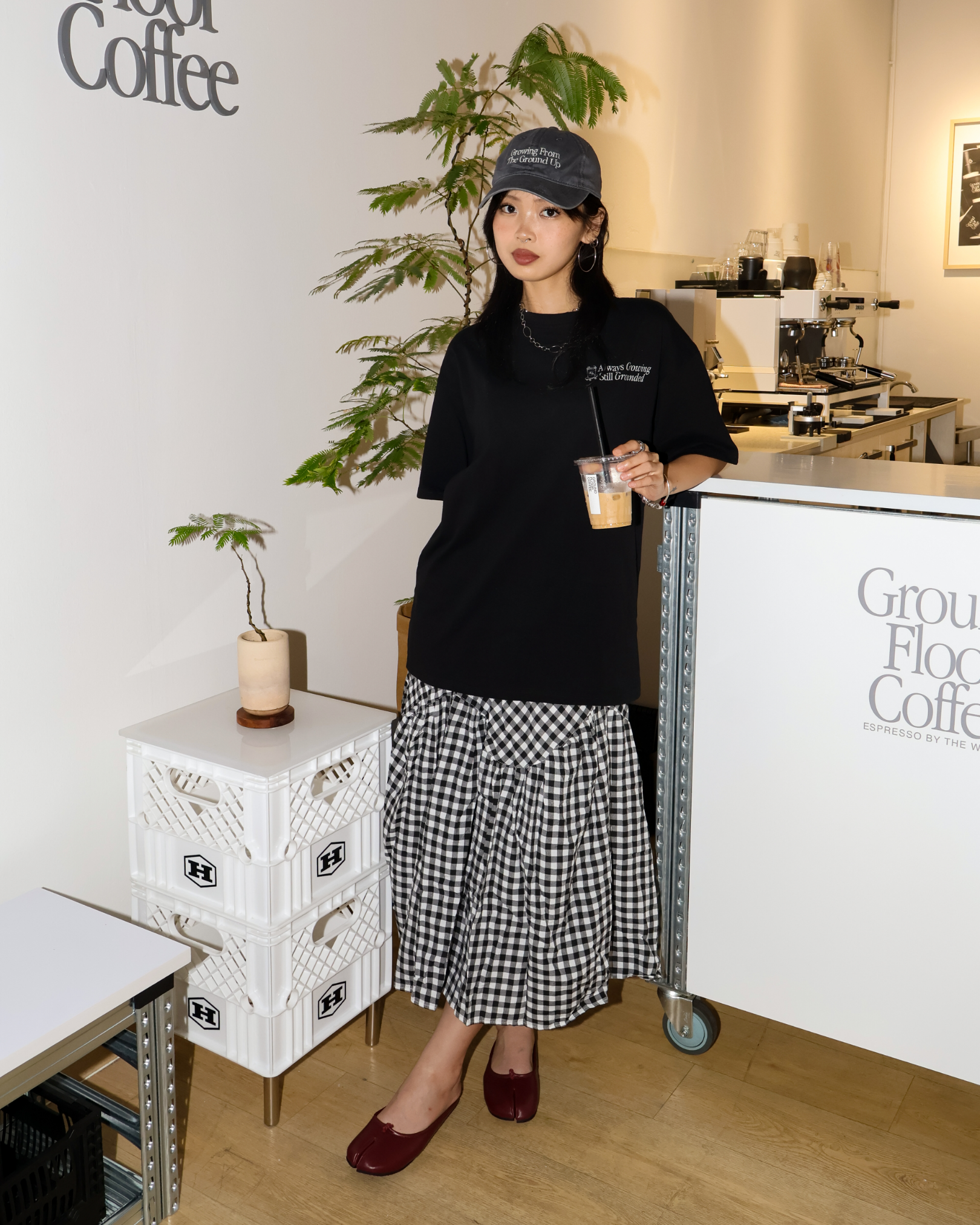 Growing From The Ground Up Oversized Tee (Black)