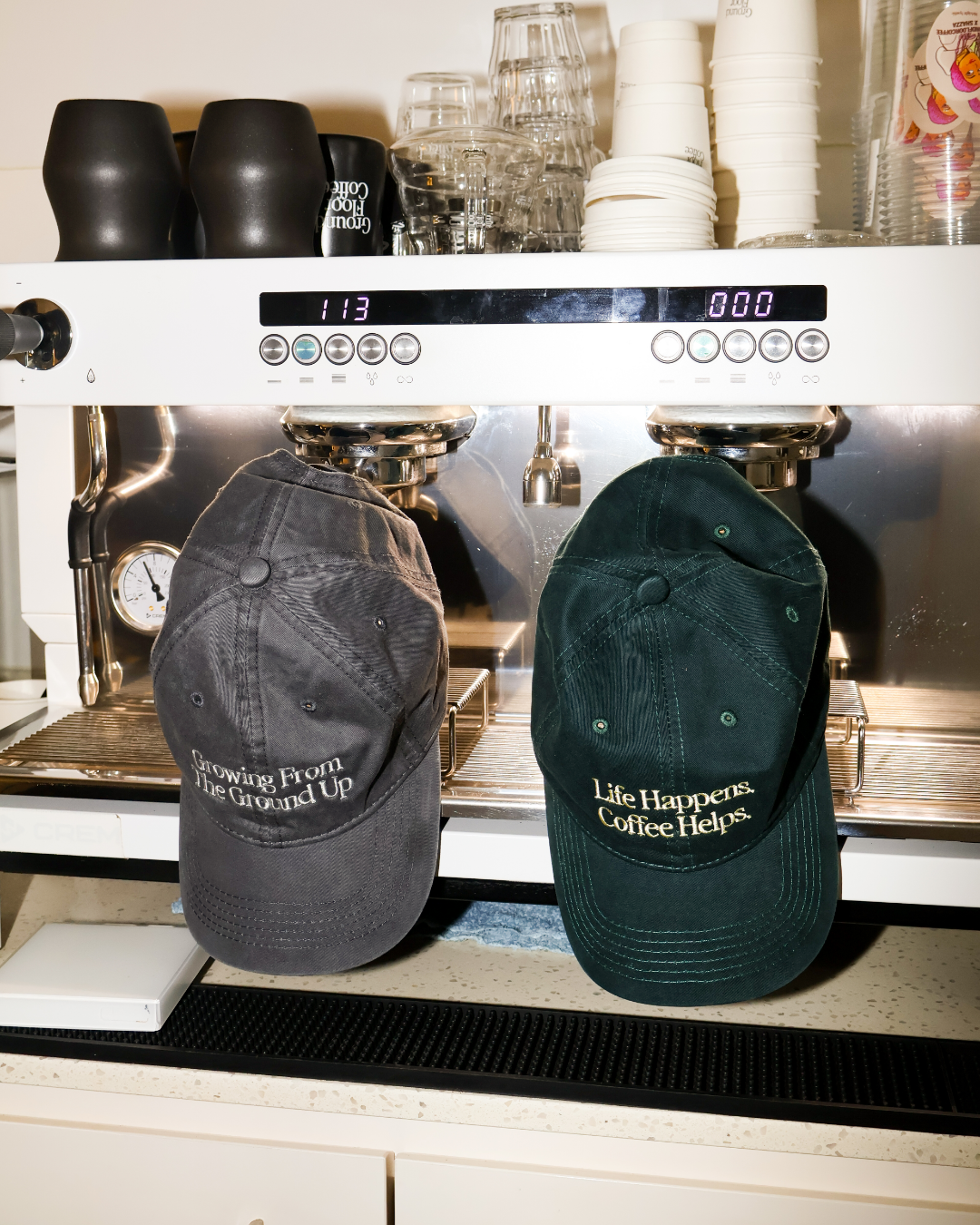 Life Happens, Coffee Helps Cap (Washed Emerald)