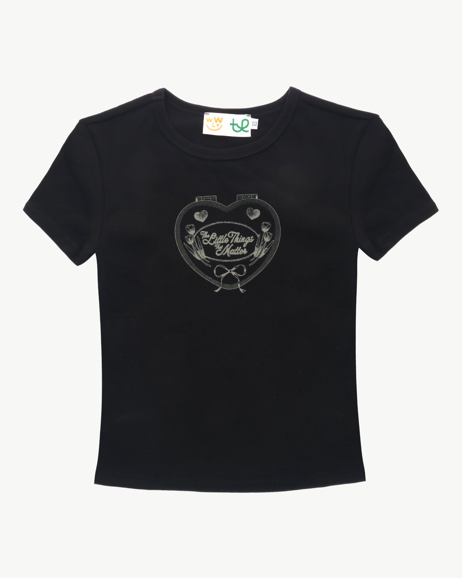 The Little Things That Matter Baby Tee - Black
