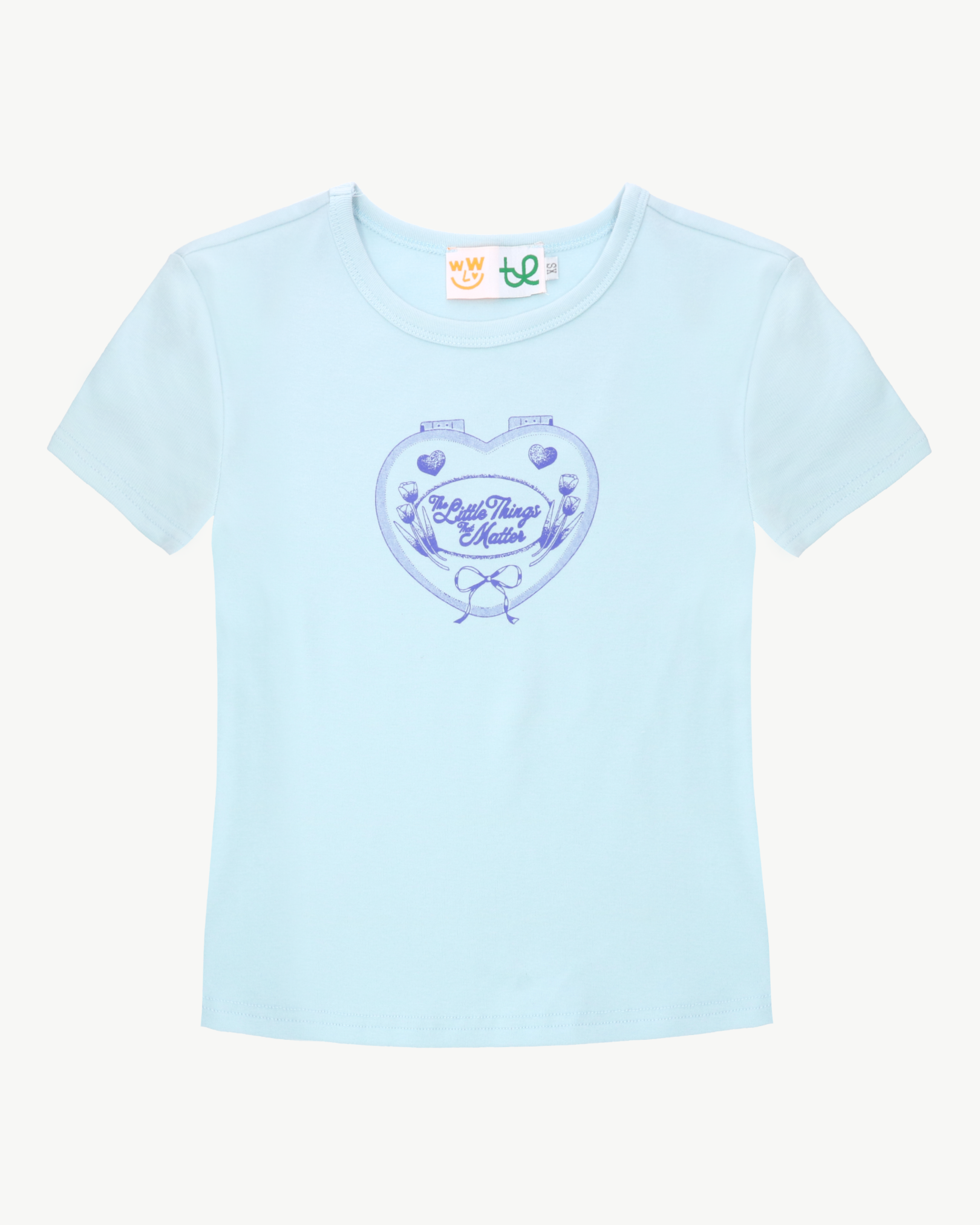 The Little Things That Matter Baby Tee - Baby Blue