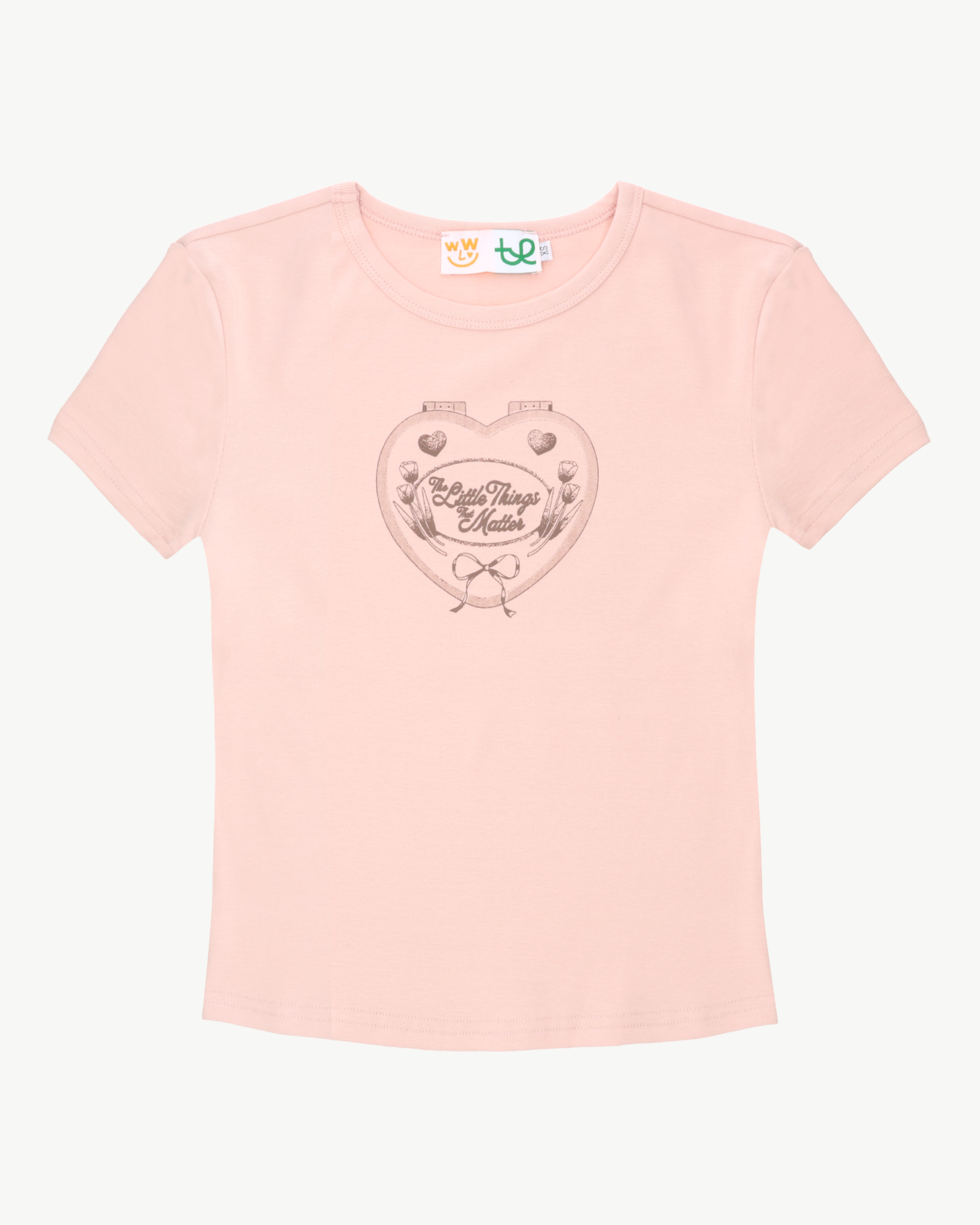 The Little Things That Matter Baby Tee - Baby Pink