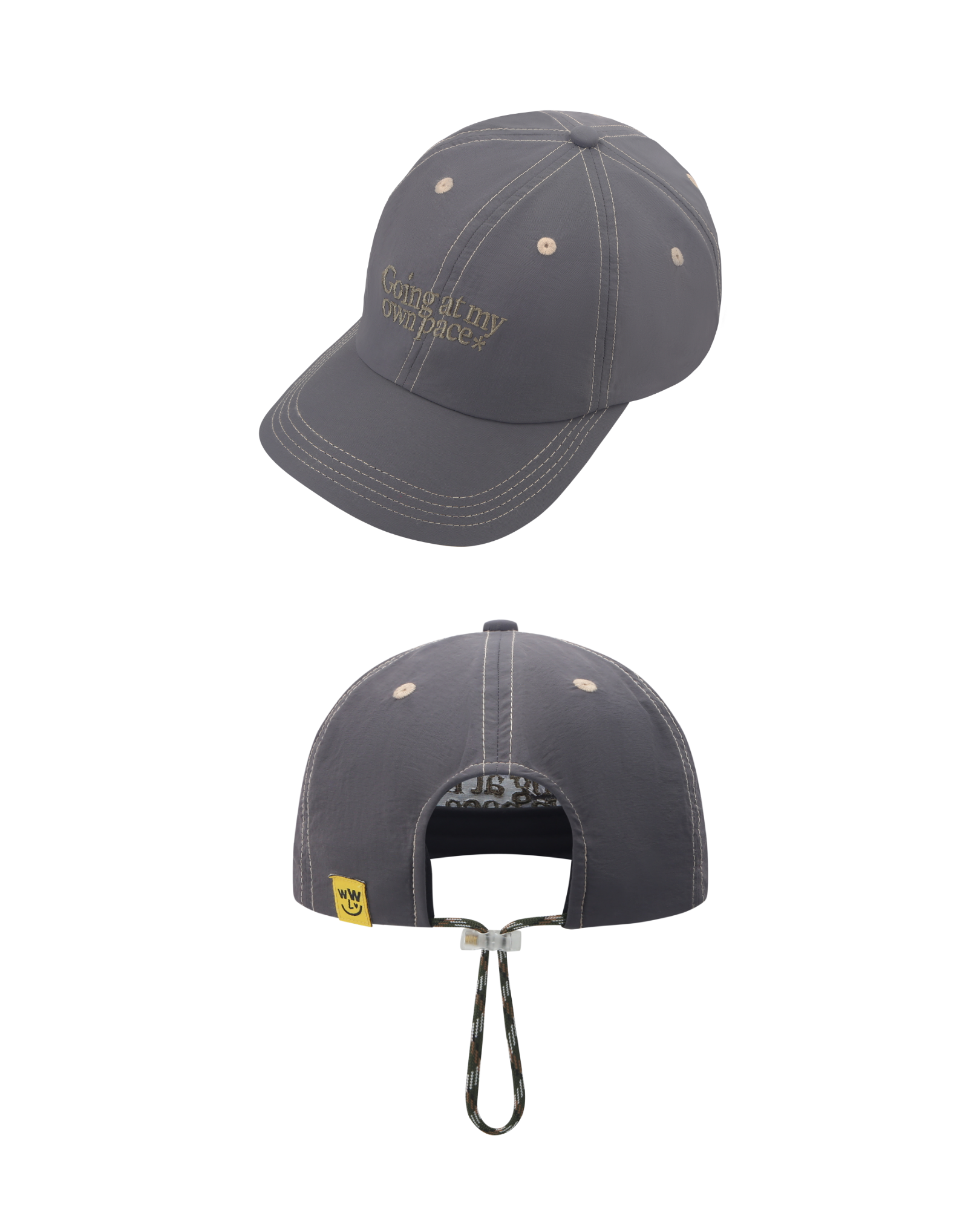My Own Pace Nylon Cap (Charcoal)