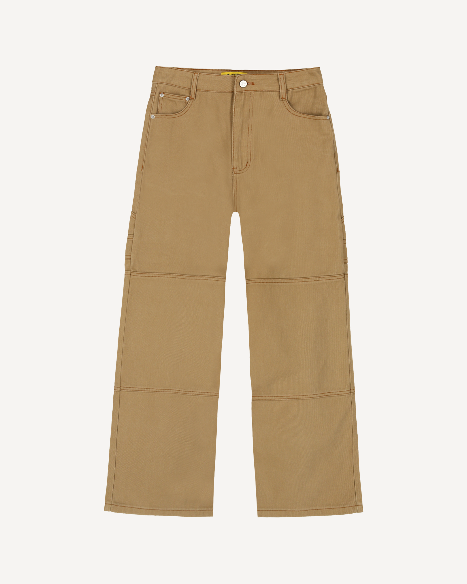 Panelled Baggy Trousers (Khaki)