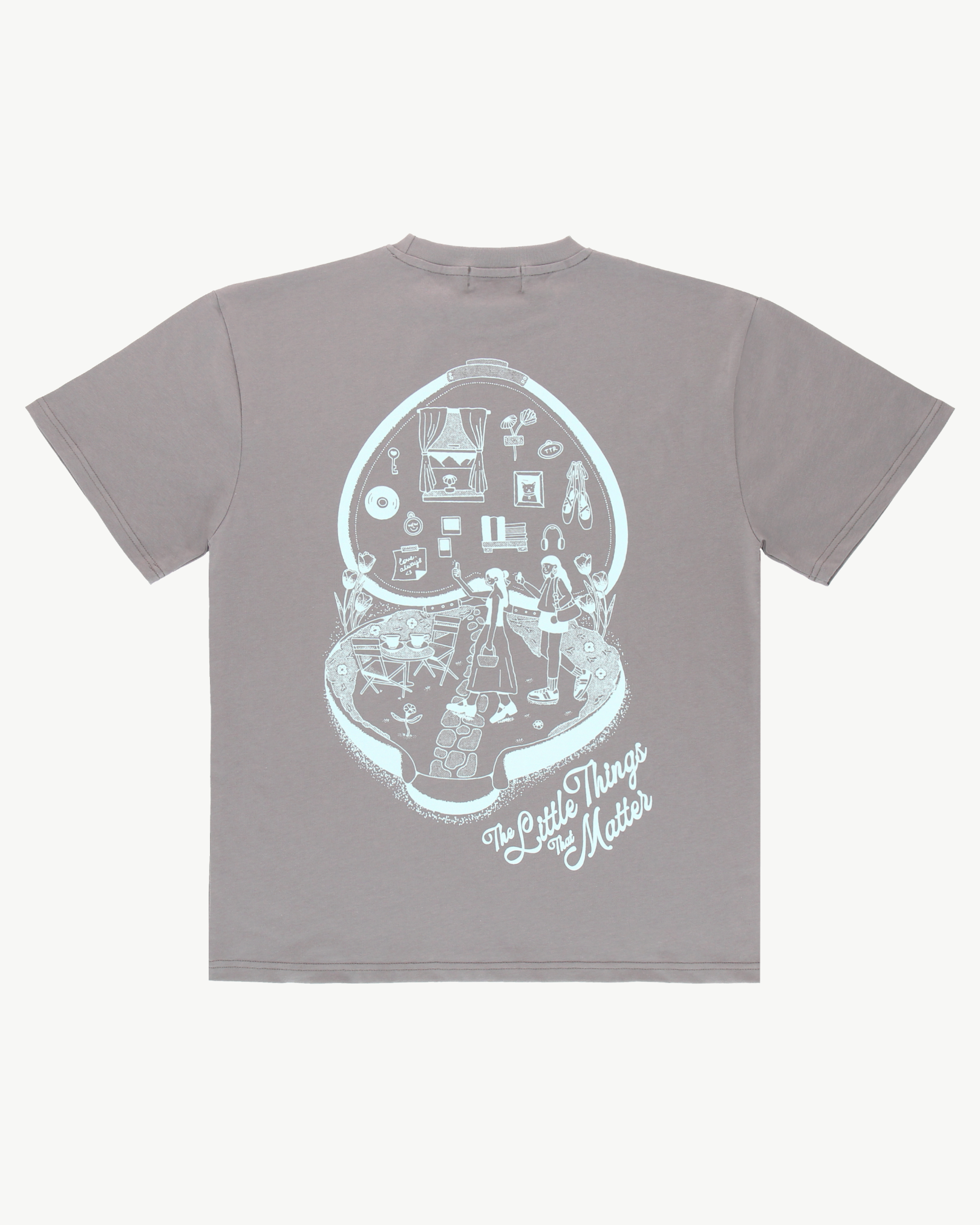 The Little Things That Matter Oversized Tee - Graphite