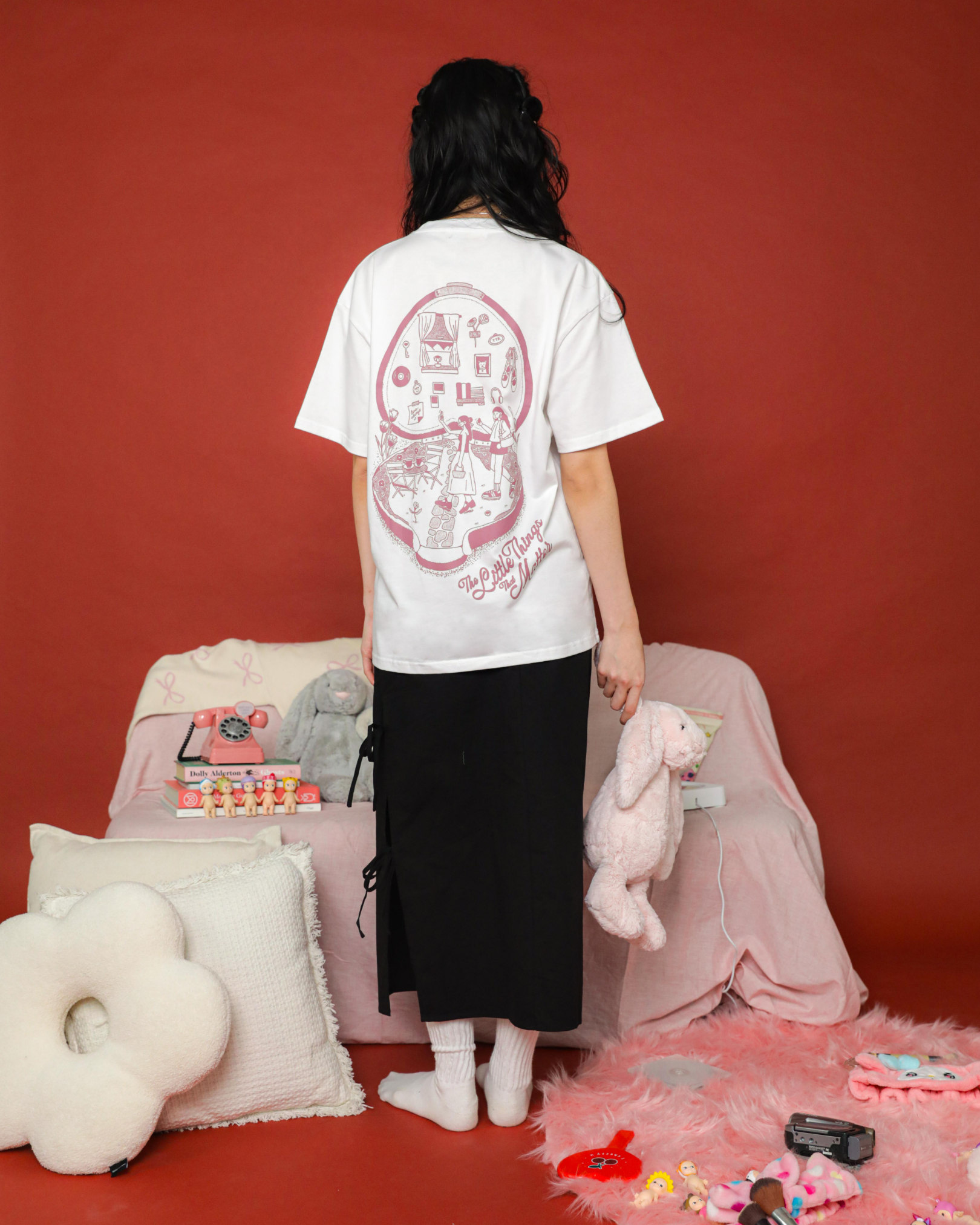 The Little Things That Matter Oversized Tee - White