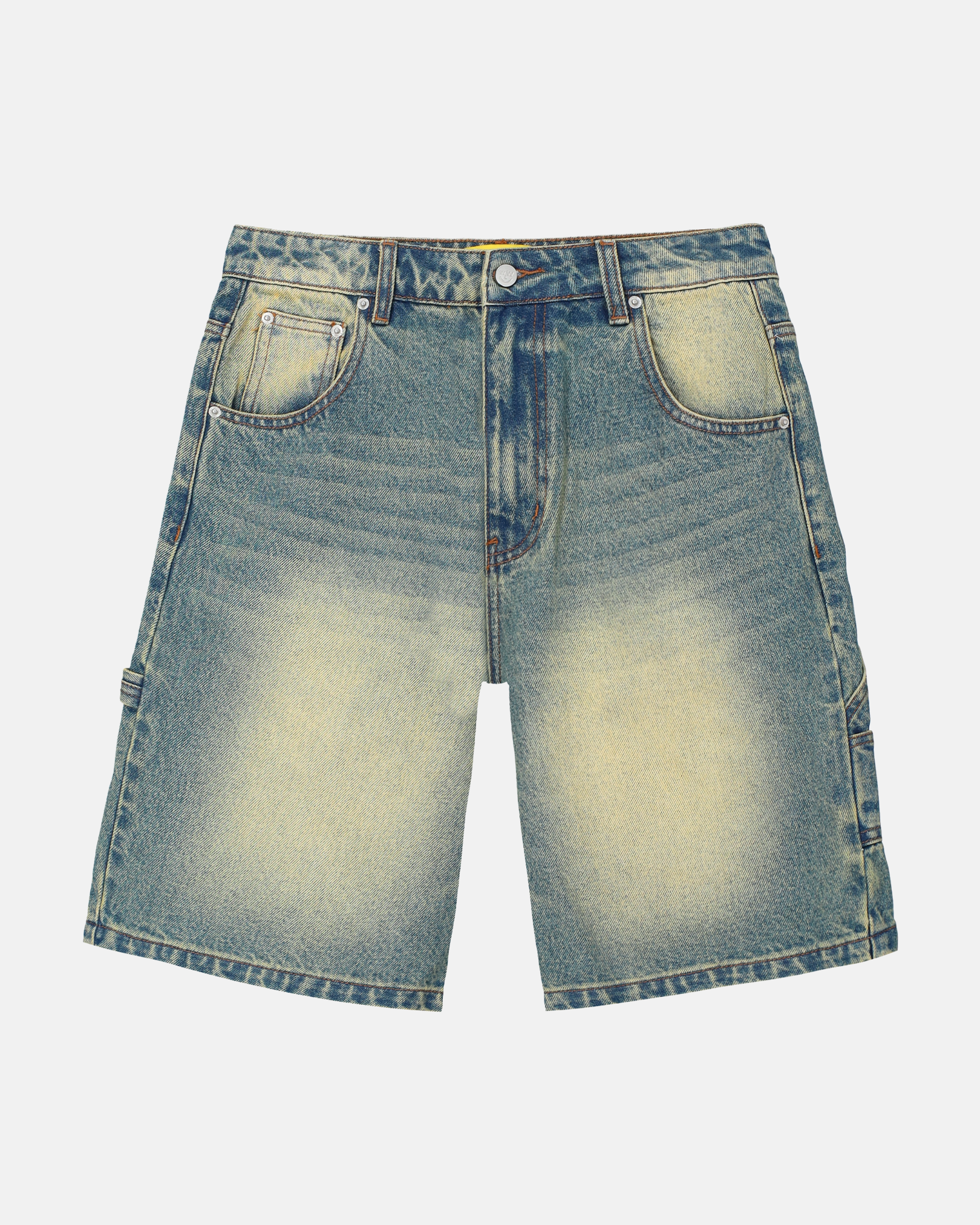 Cargo Baggy Denim Jorts - Vintage Wash