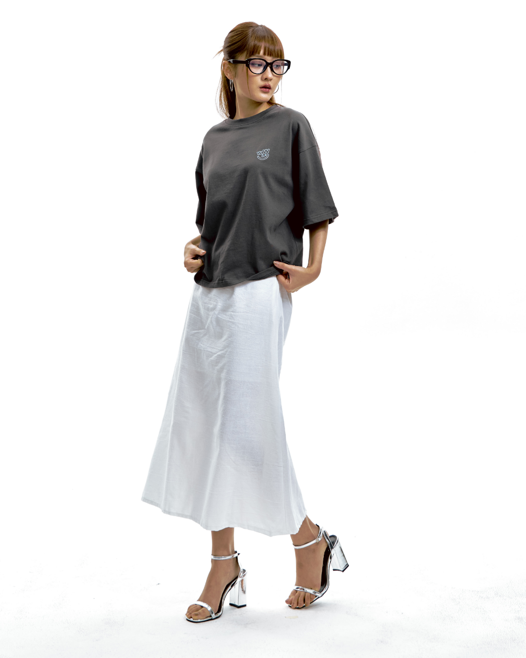 Basic Boxy Tee (Charcoal)