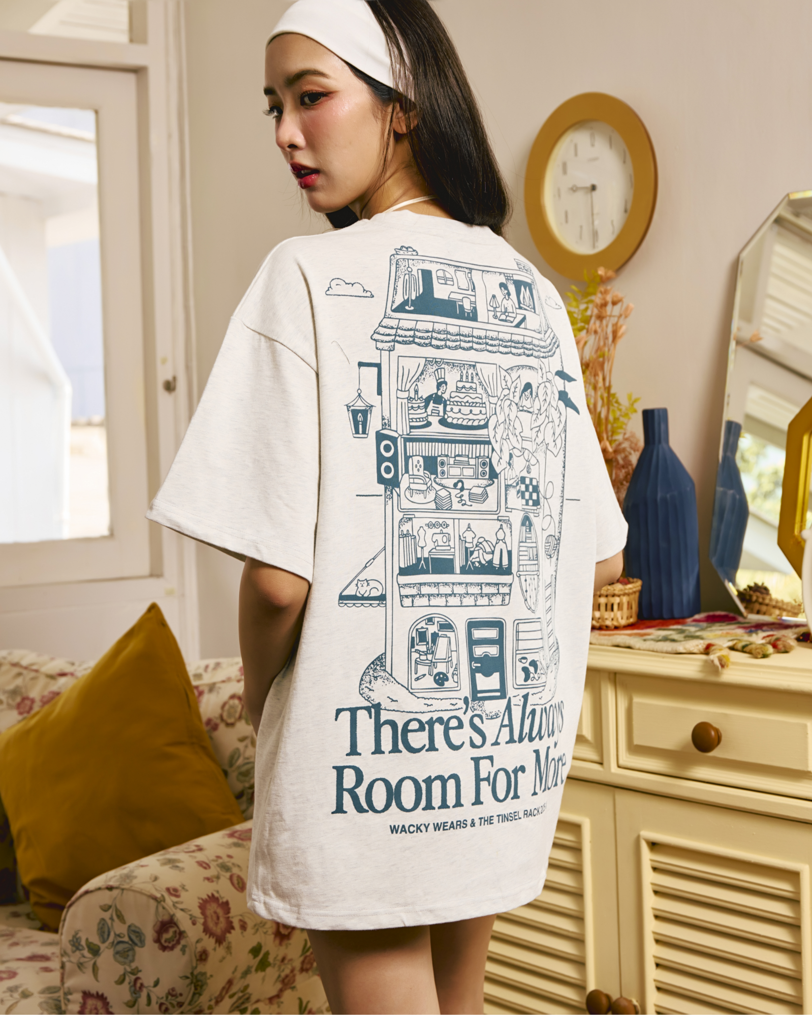 Room For More Oversized Tee - Grey
