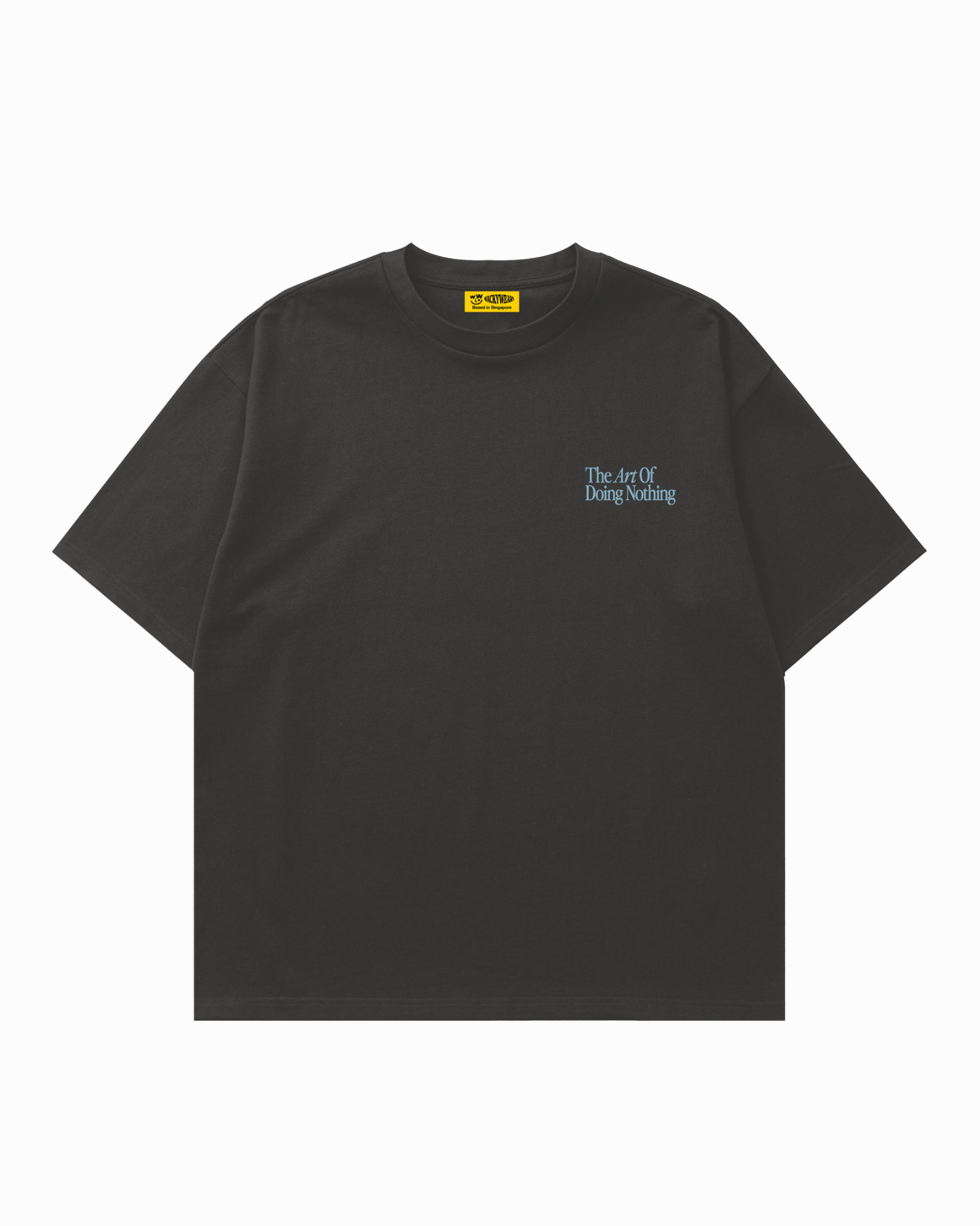 Art of Doing Nothing Oversized Tee (Charcoal)
