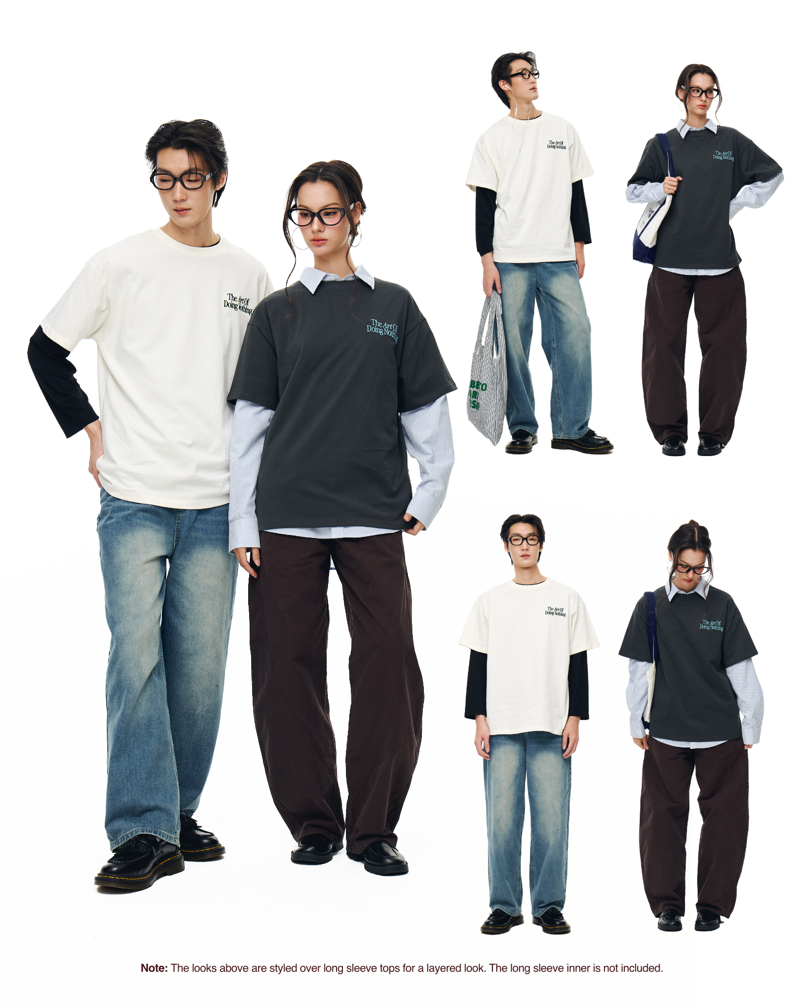 Art of Doing Nothing Oversized Tee (Ivory)