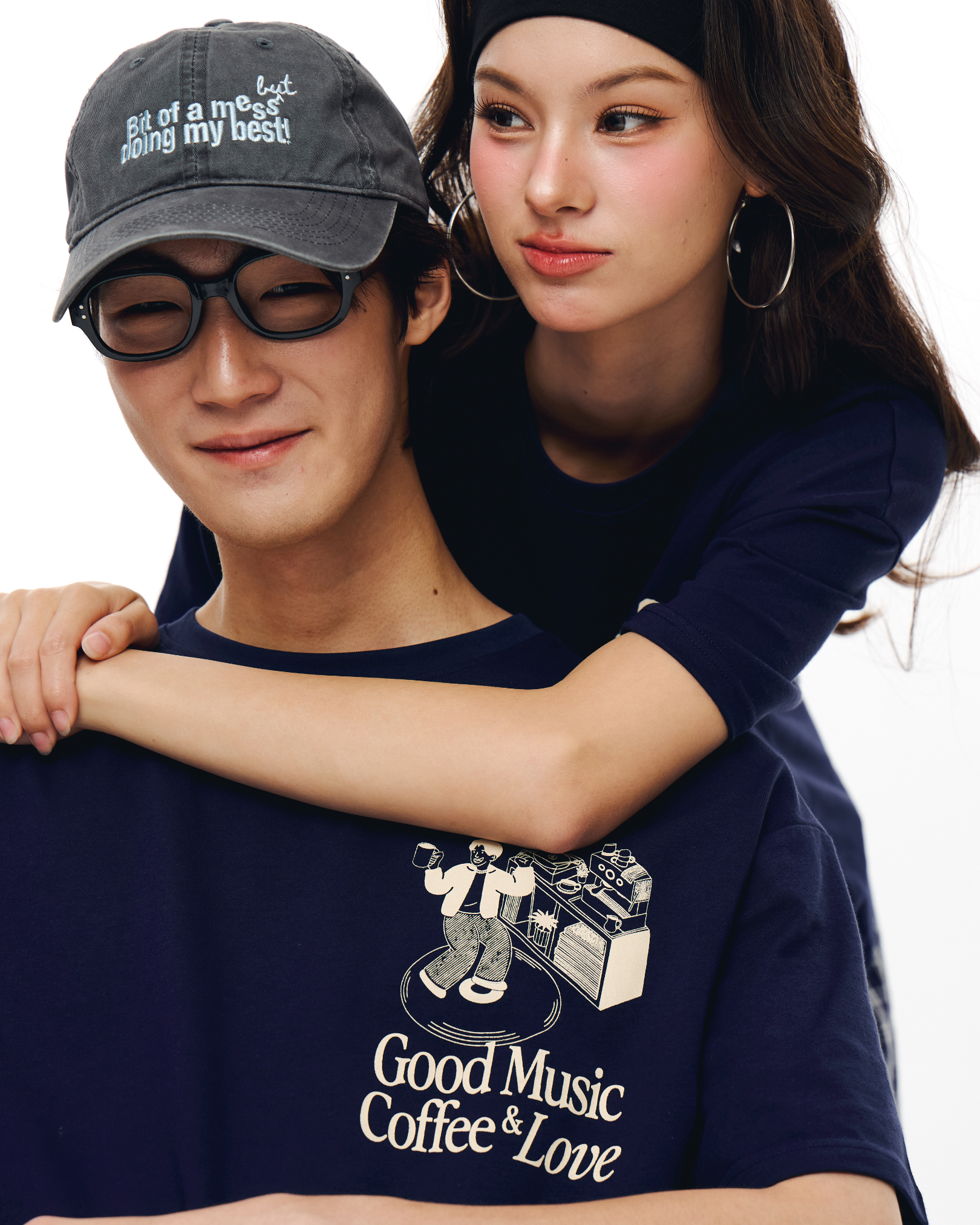 Simple Things Oversized Tee (Navy)