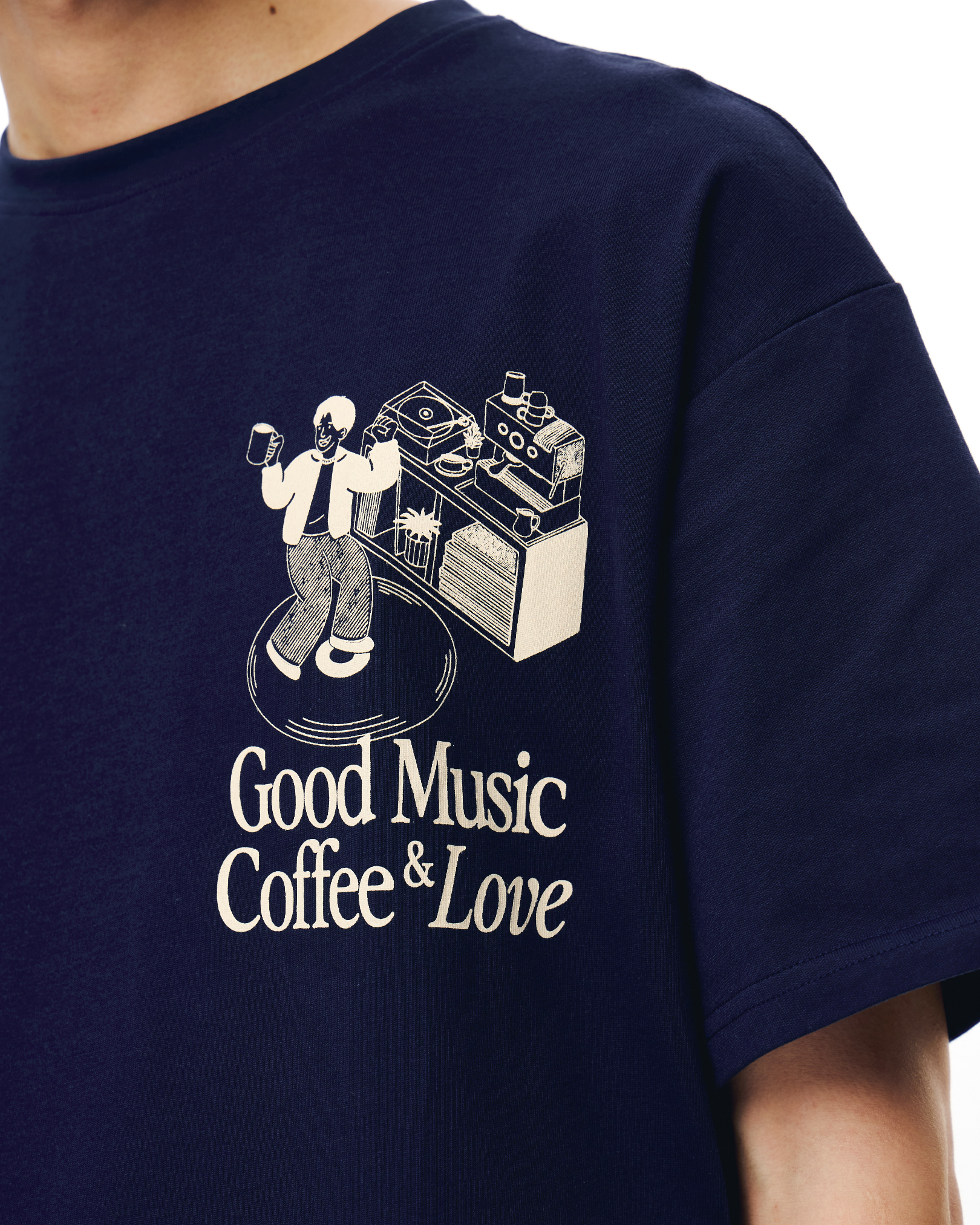 Simple Things Oversized Tee (Navy)