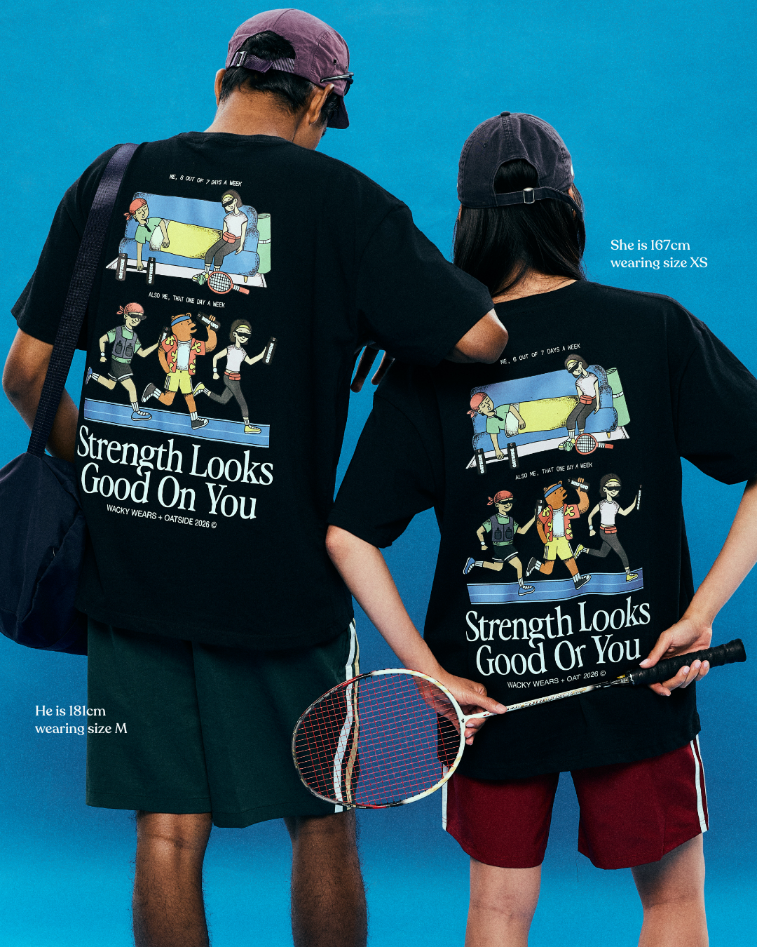 [Backorder] Strength Looks Good On You (Oversized) - Black