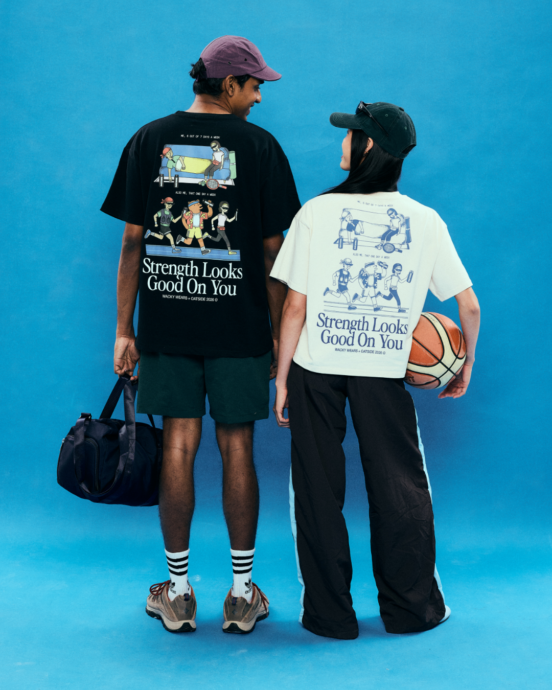 Strength Looks Good On You (Boxy Crop) - Oat