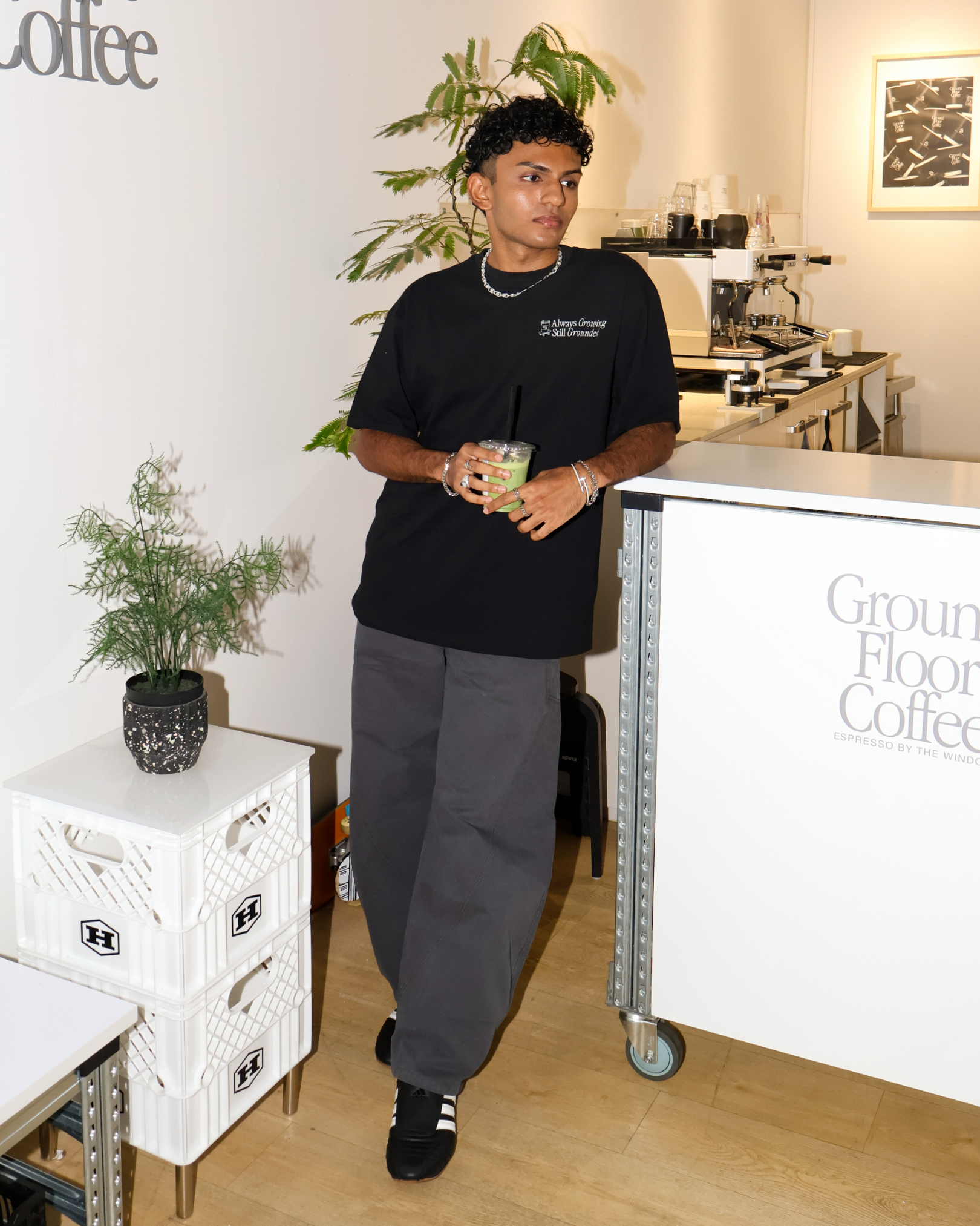 Growing From The Ground Up Oversized Tee (Black)