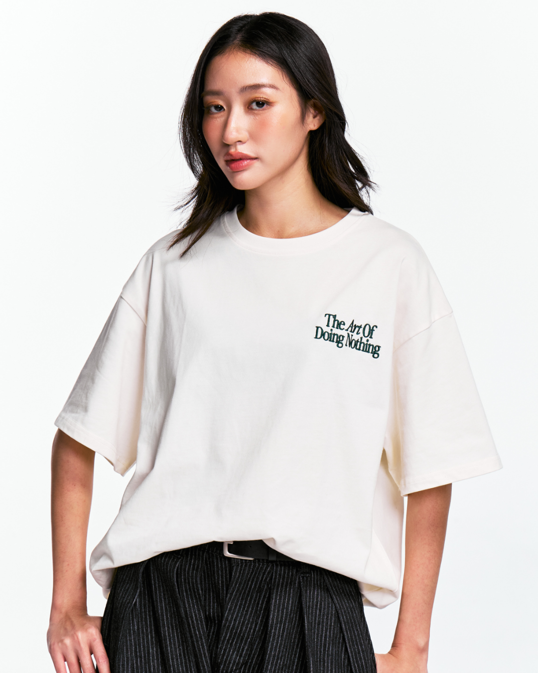 Art of Doing Nothing Oversized Tee (Ivory)