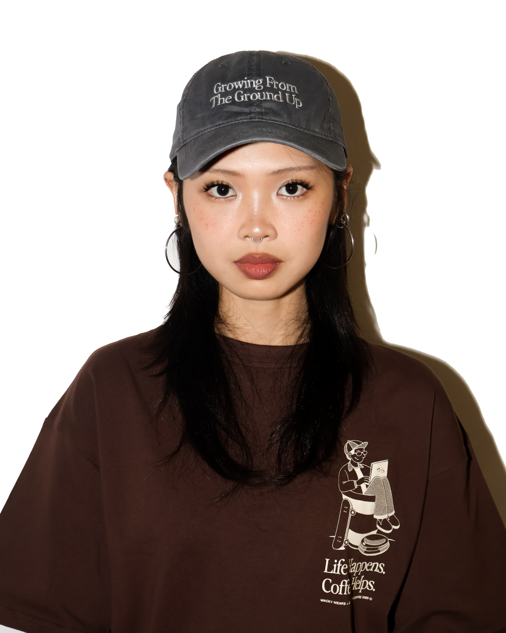 Growing From The Ground Up Cap (Washed Grey)
