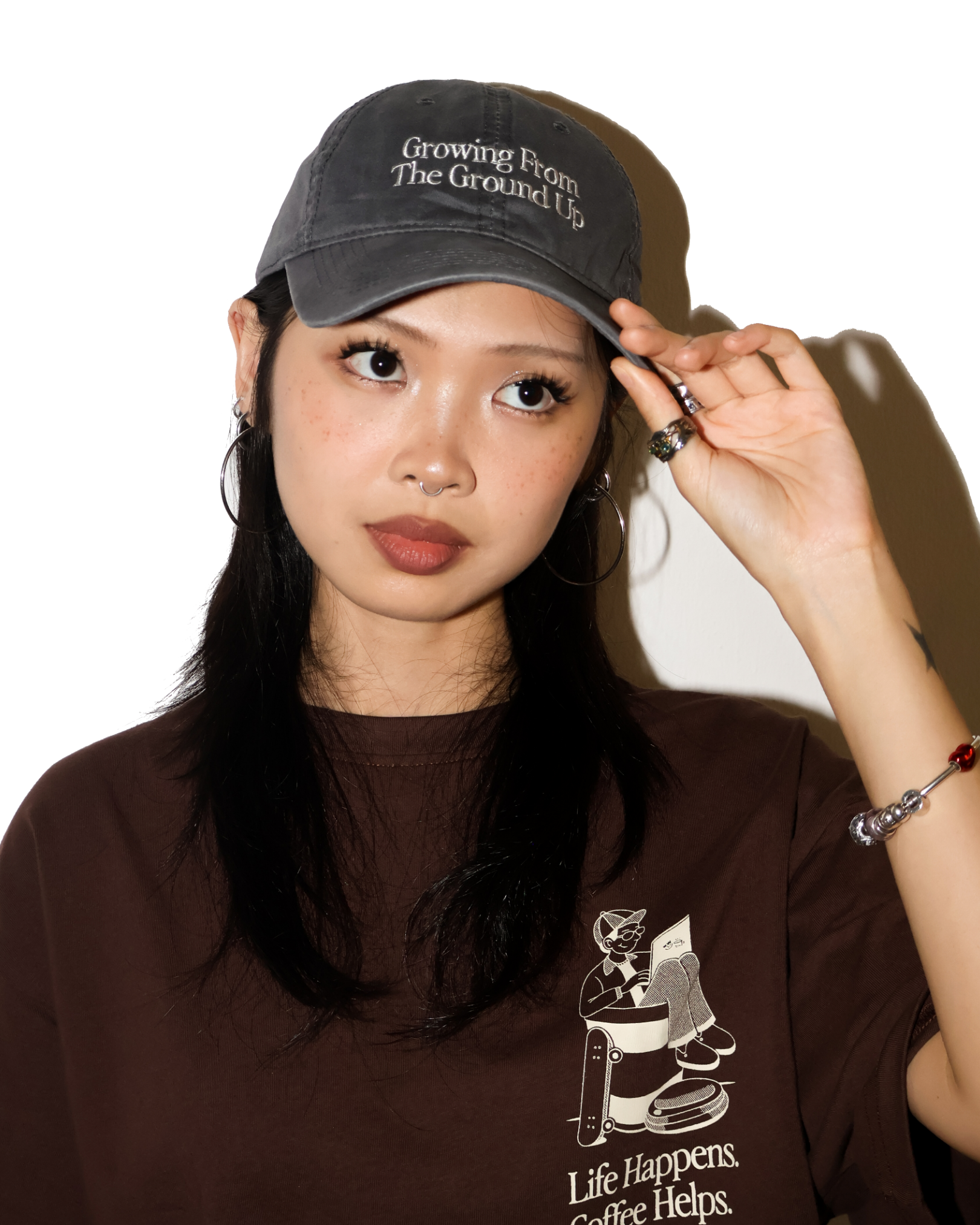 Growing From The Ground Up Cap (Washed Grey)