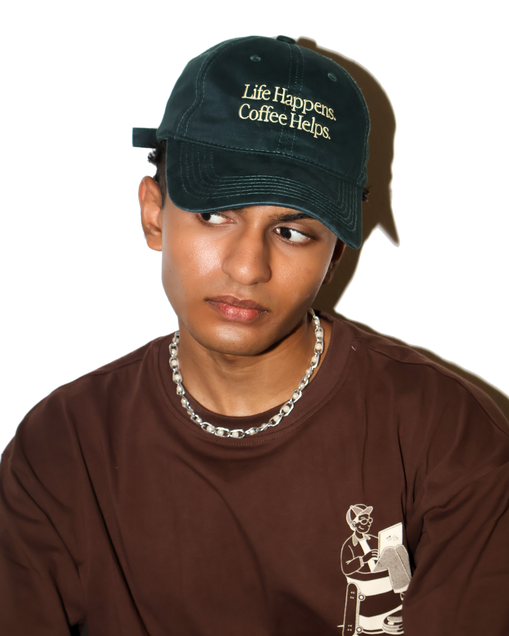 Life Happens, Coffee Helps Cap (Washed Emerald)