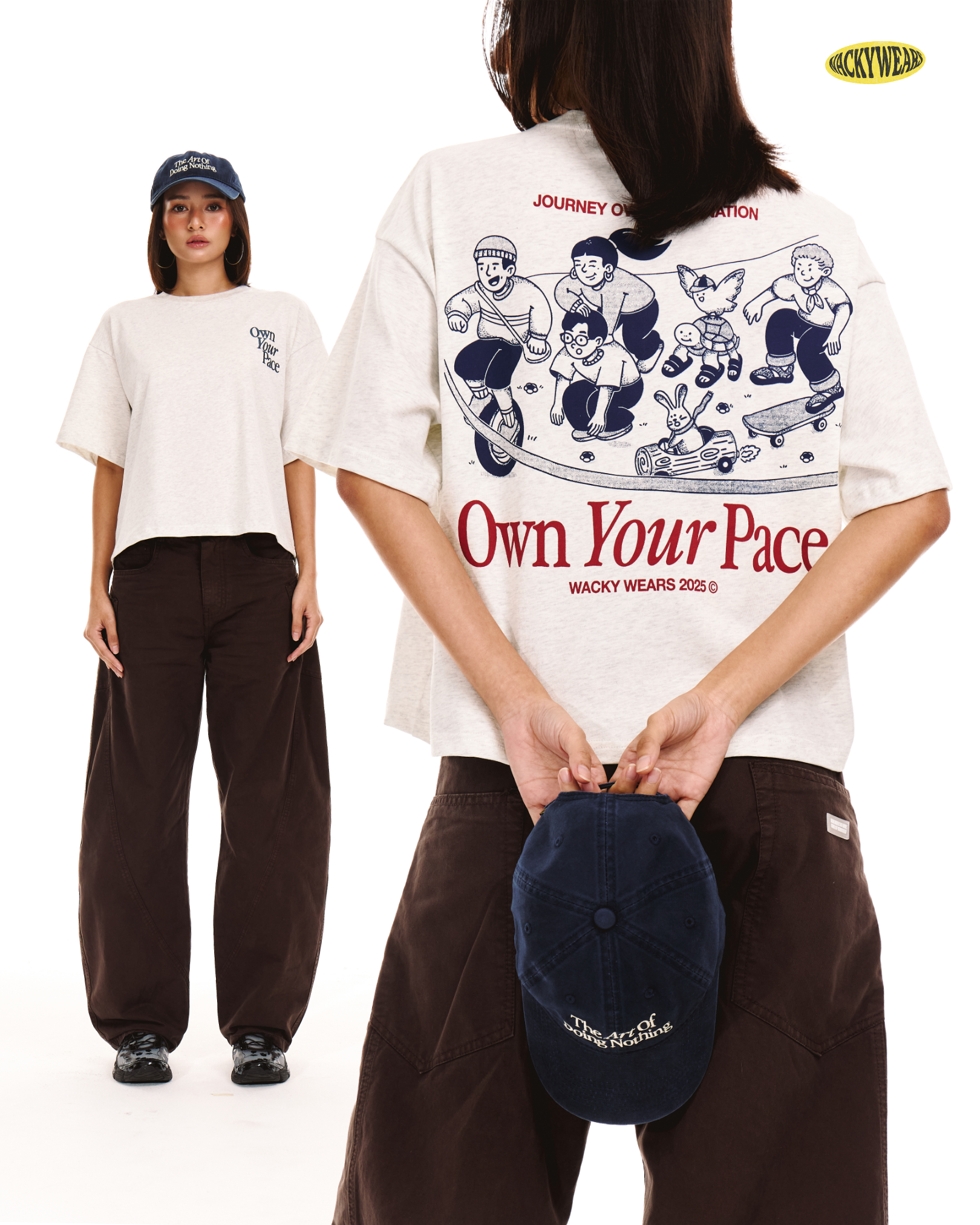 Own Your Pace Boxy Crop Tee (Heather)