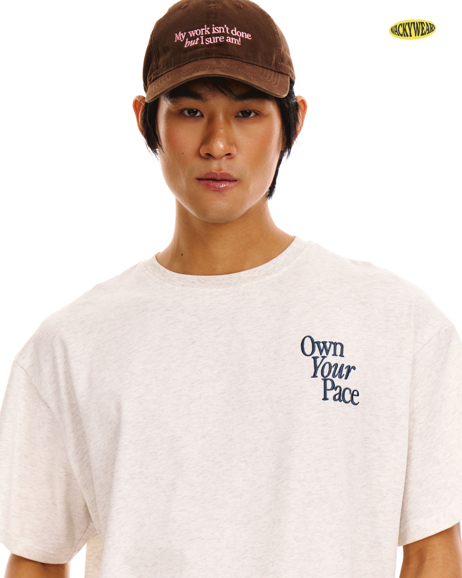 Own Your Pace Boxy Crop Tee (Heather)