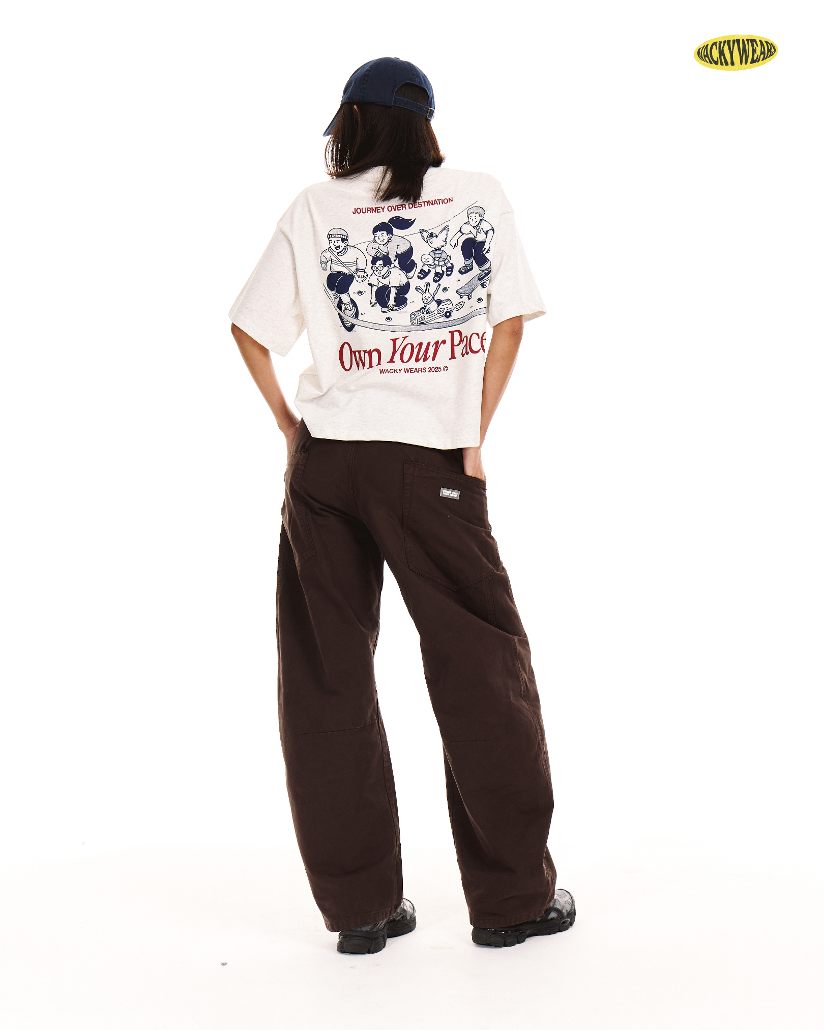 Own Your Pace Boxy Crop Tee (Heather)