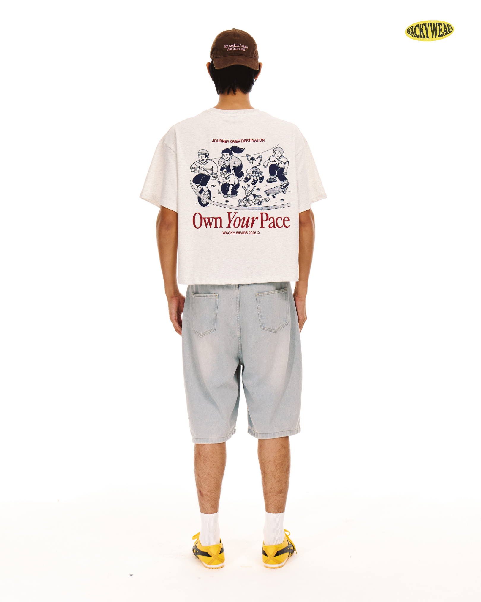 Own Your Pace Boxy Crop Tee (Heather)