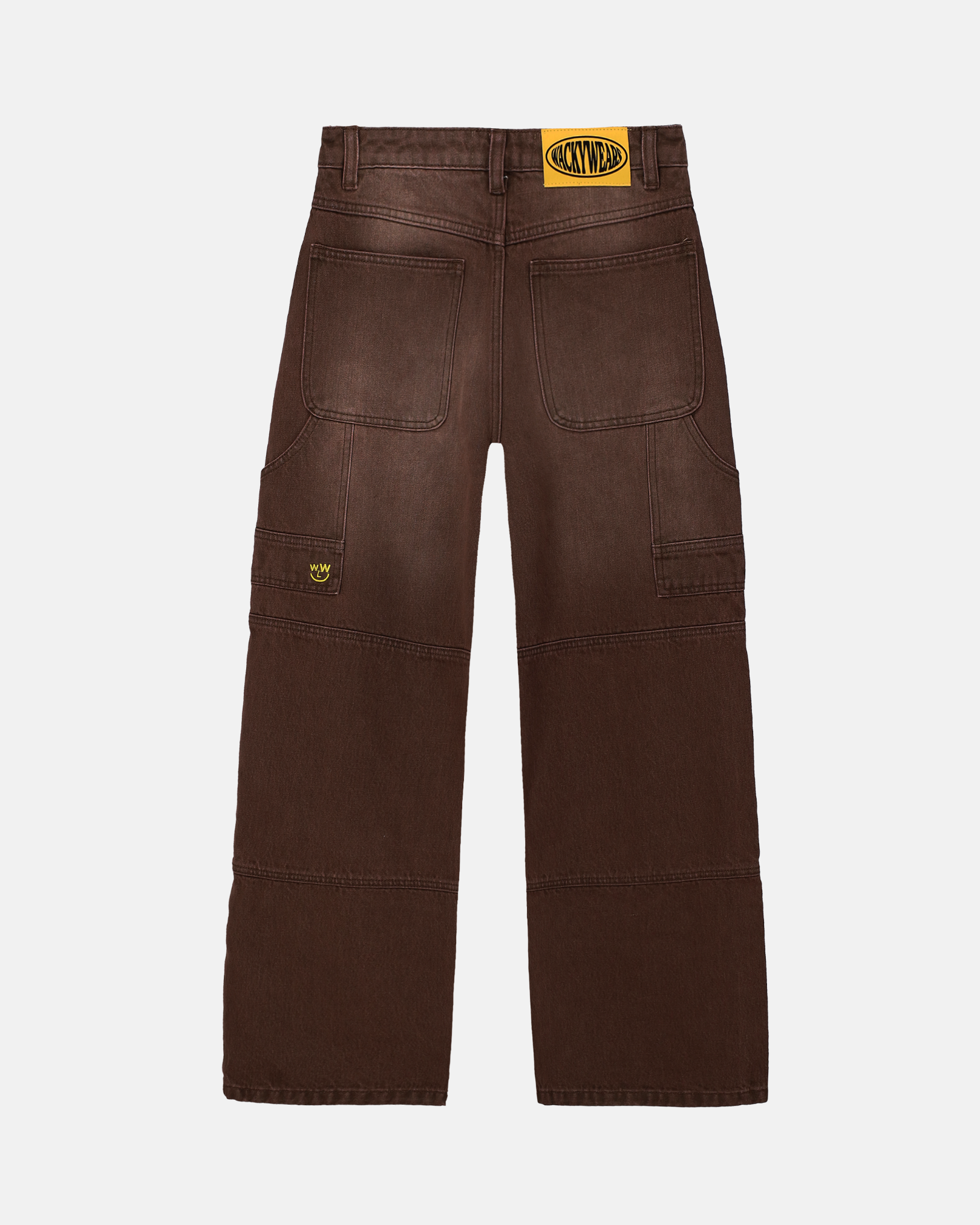 Baggy Panelled Jeans (Brown Wash)