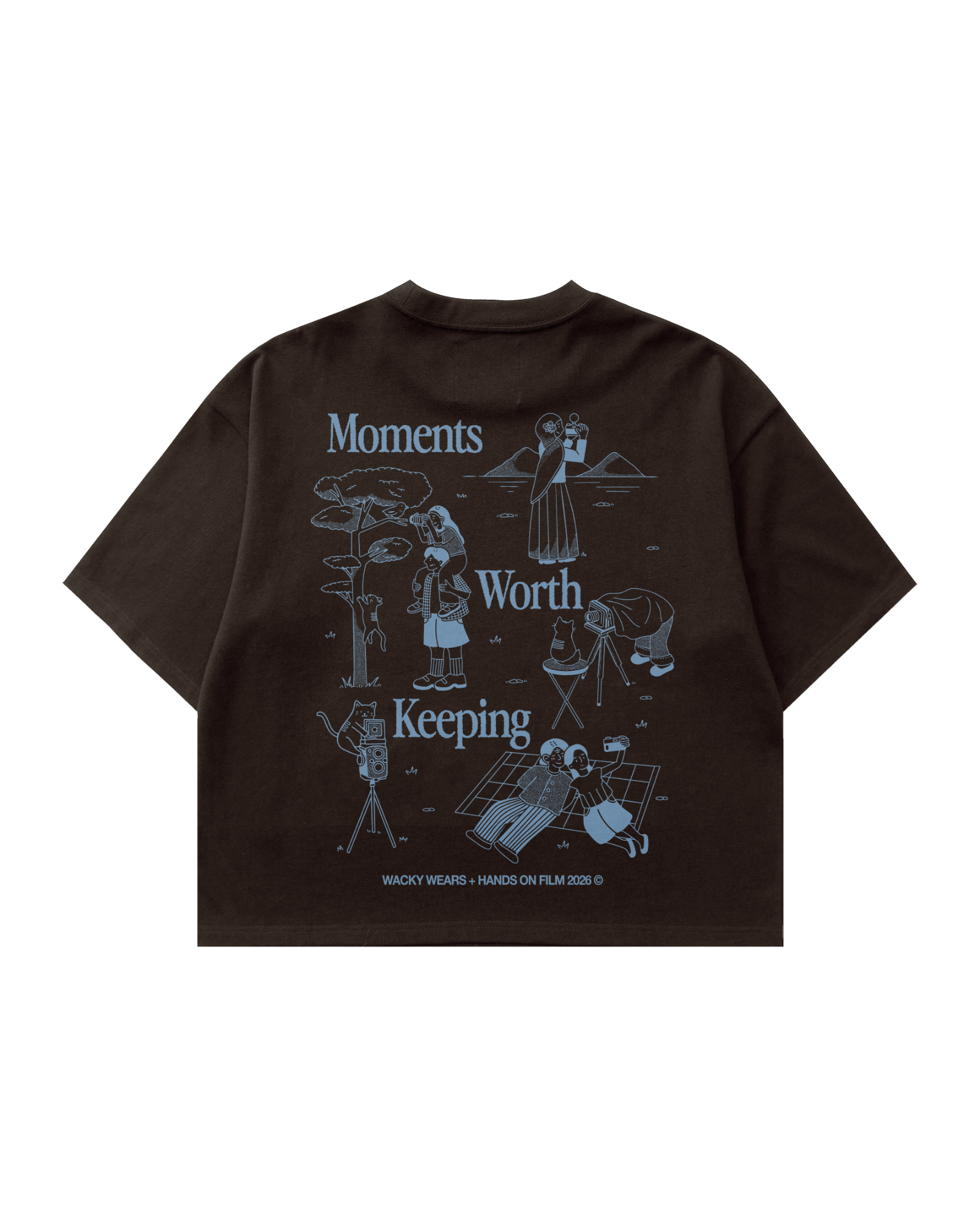 Moments Worth Keeping - Boxy Tee (Brown)