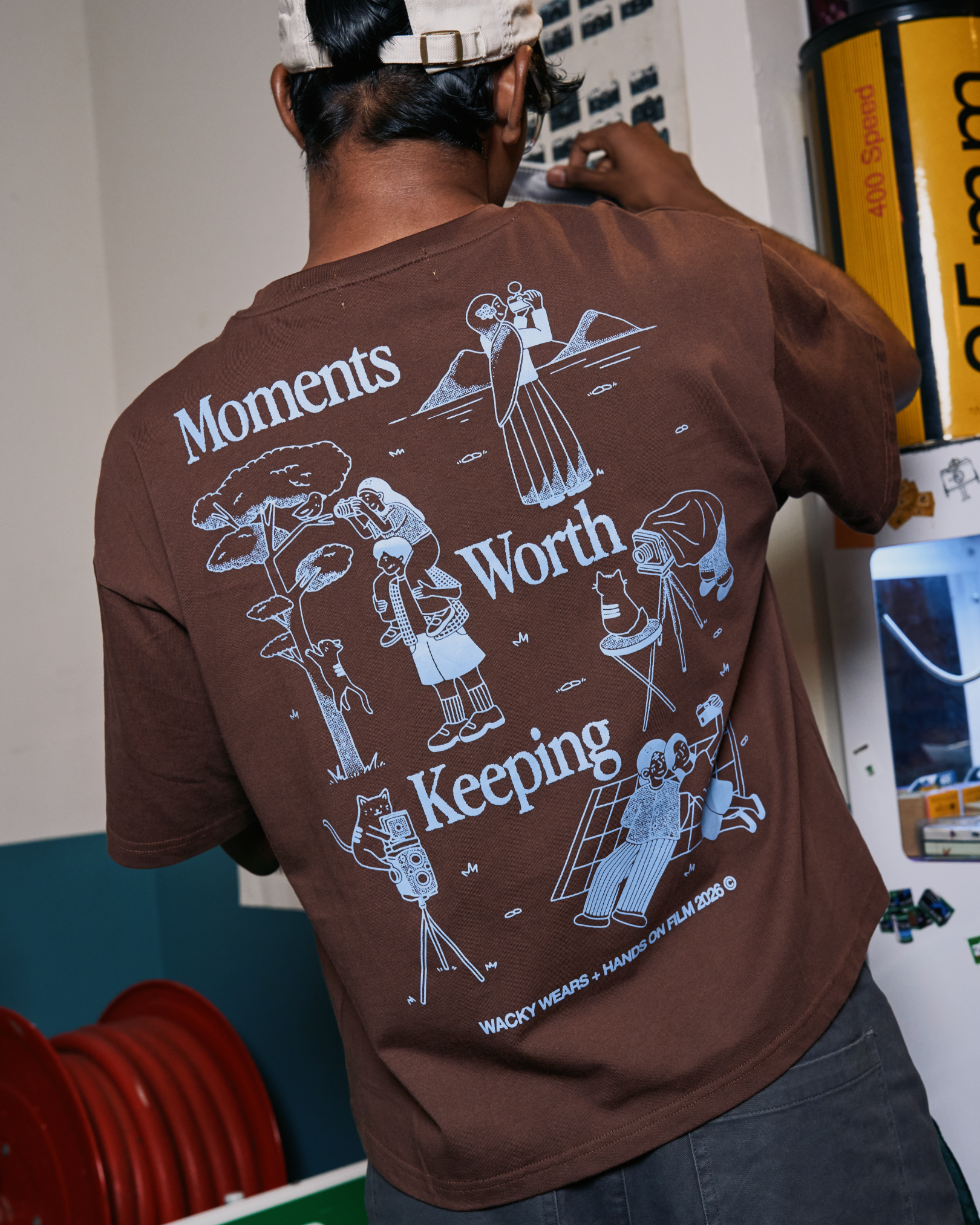 Moments Worth Keeping - Boxy Tee (Brown)