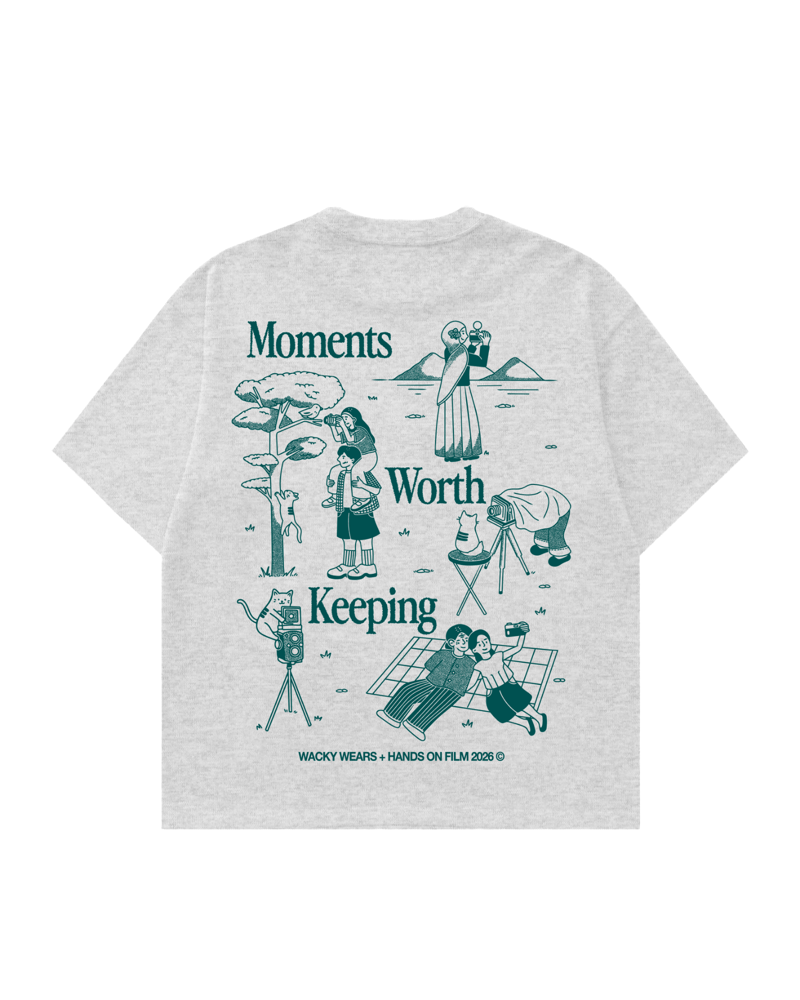 Moments Worth Keeping - Oversized Tee (Heather)