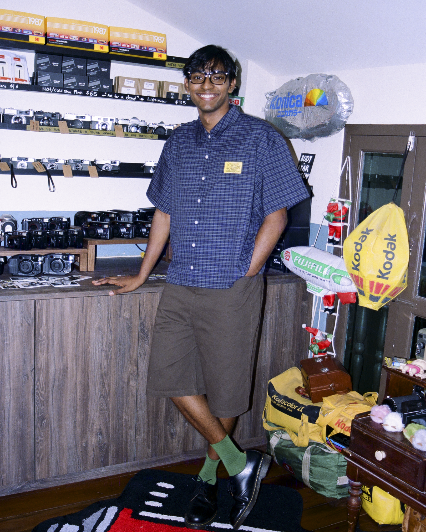 Checked Boxy Pocket Shirt