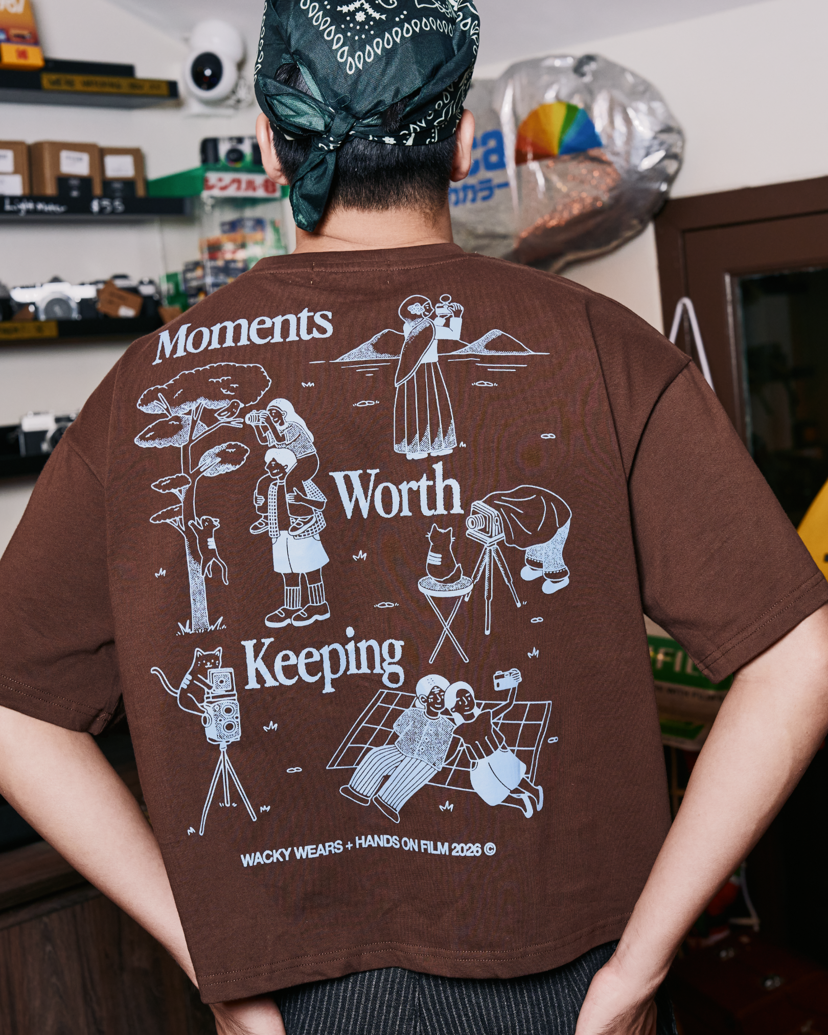 Moments Worth Keeping - Boxy Tee (Brown)