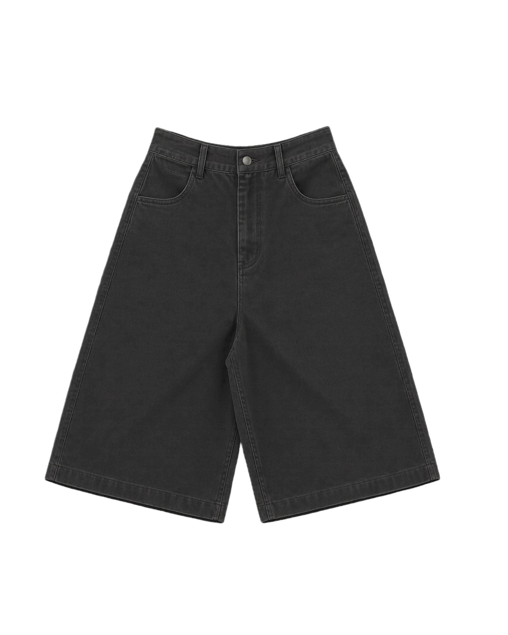 Basic Baggy Jorts (Charcoal)