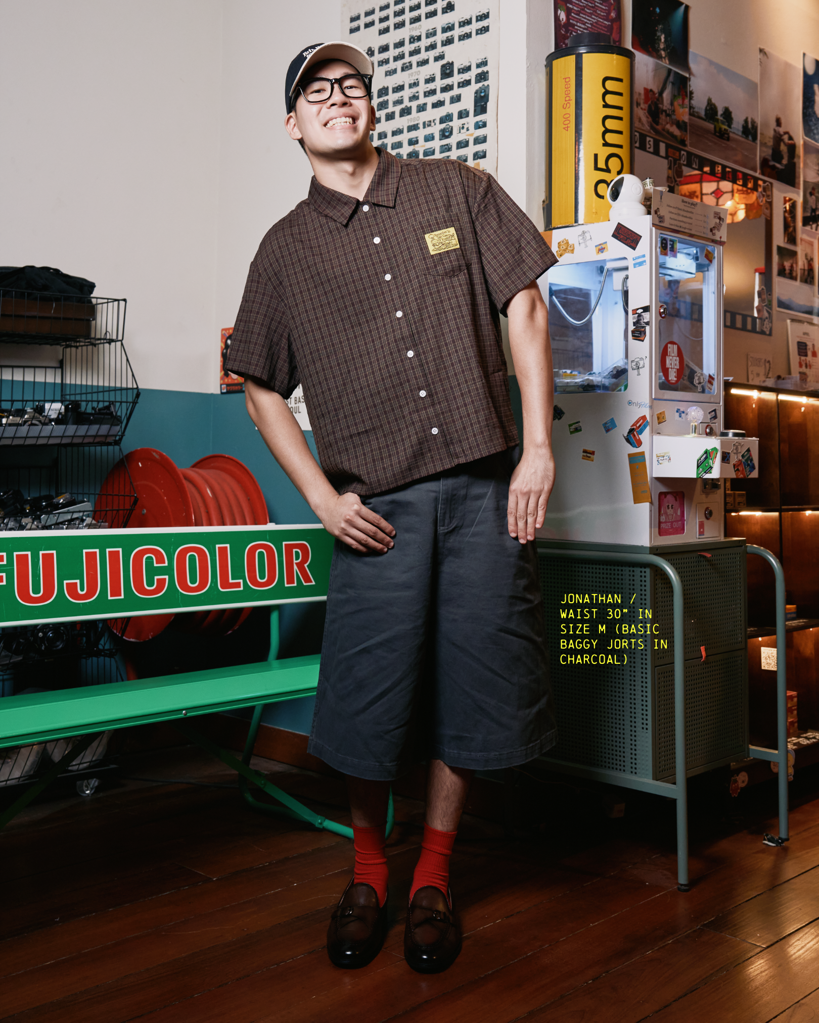 Basic Baggy Jorts (Charcoal)