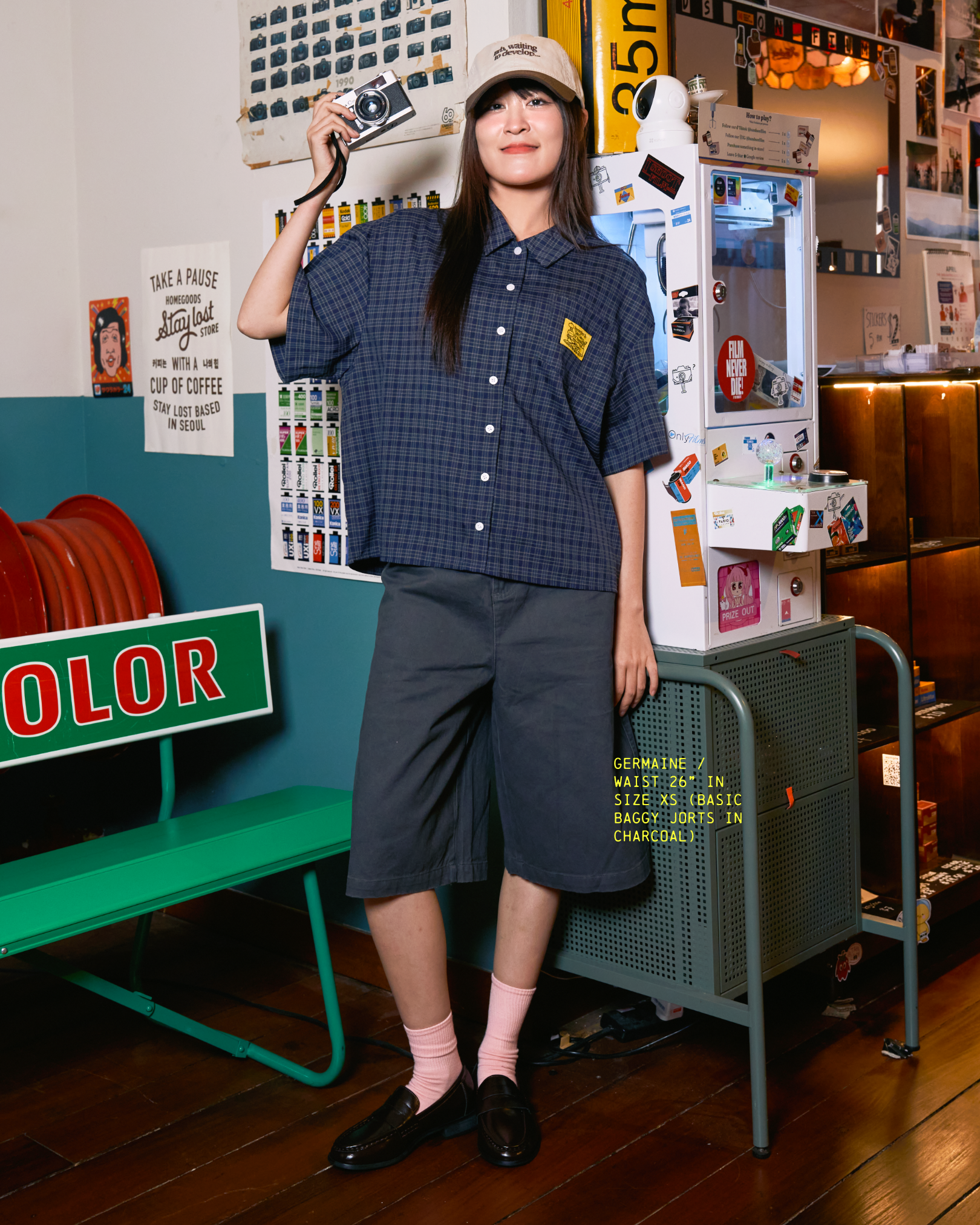 Basic Baggy Jorts (Charcoal)