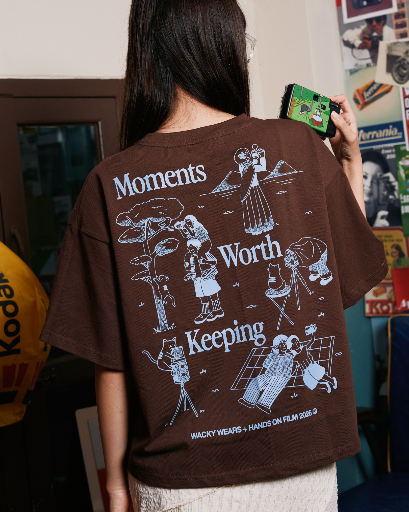 Moments Worth Keeping - Boxy Tee (Brown)