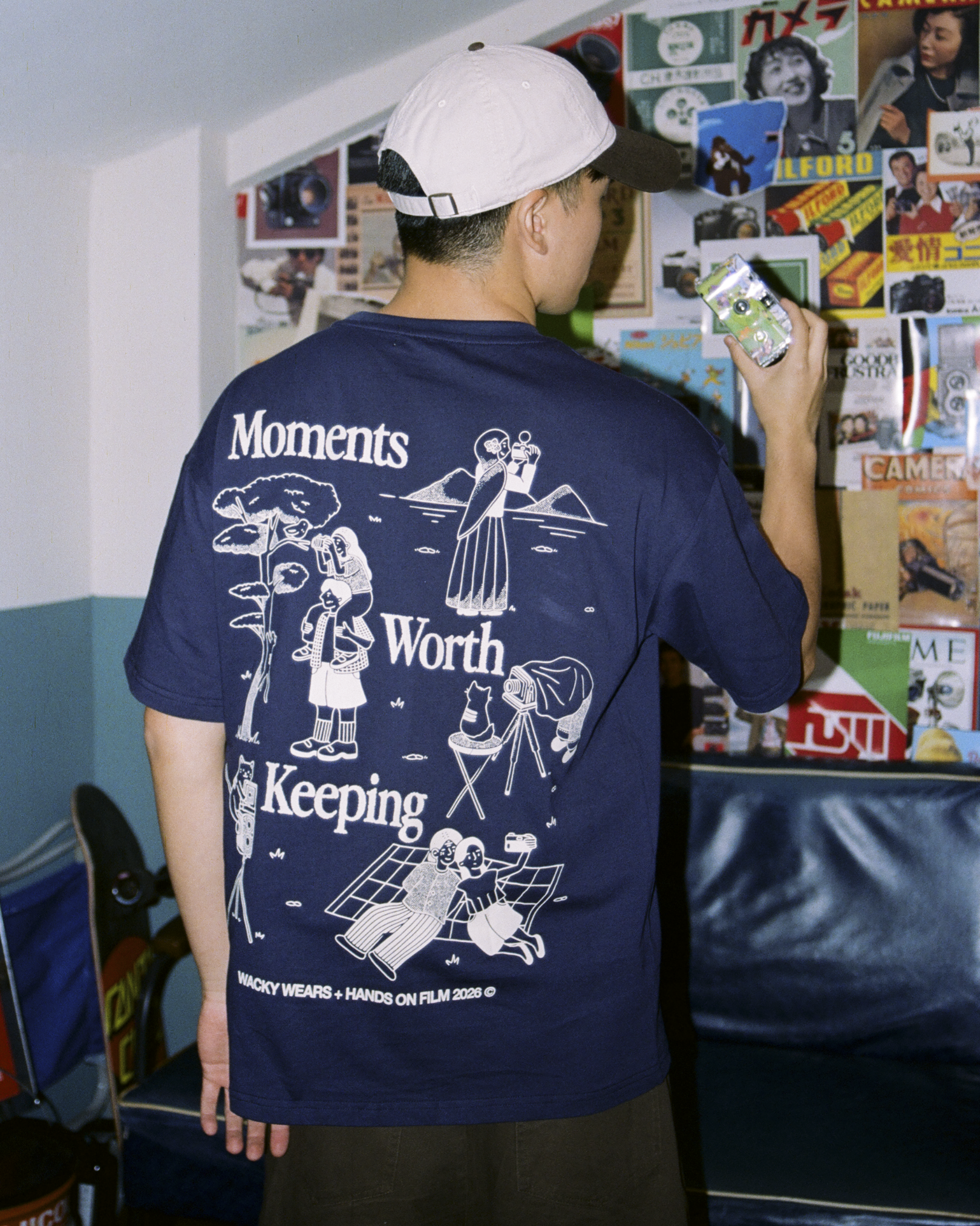 Moments Worth Keeping - Oversized Tee (Navy)
