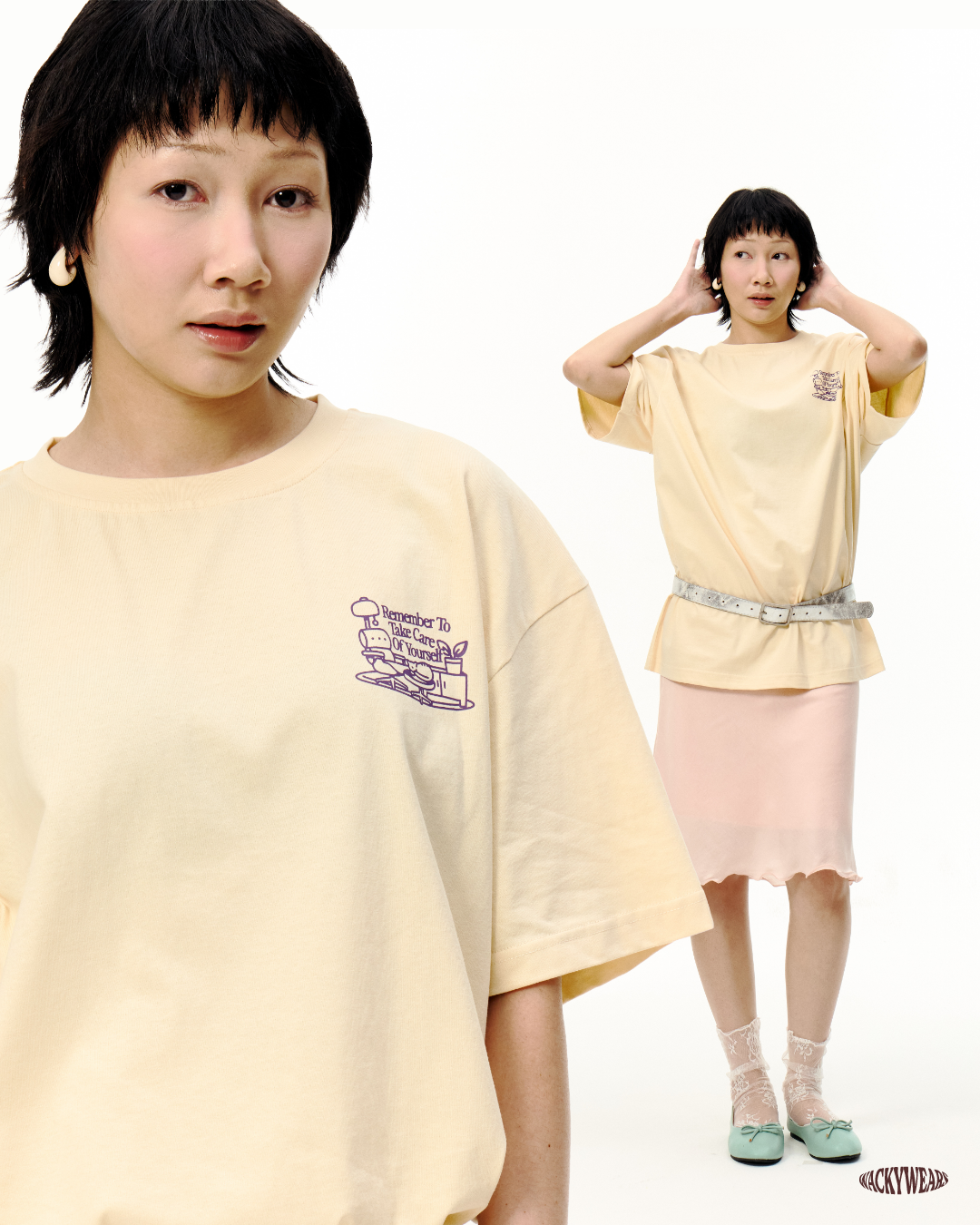 Everyday Basic Oversized Tee - Butter