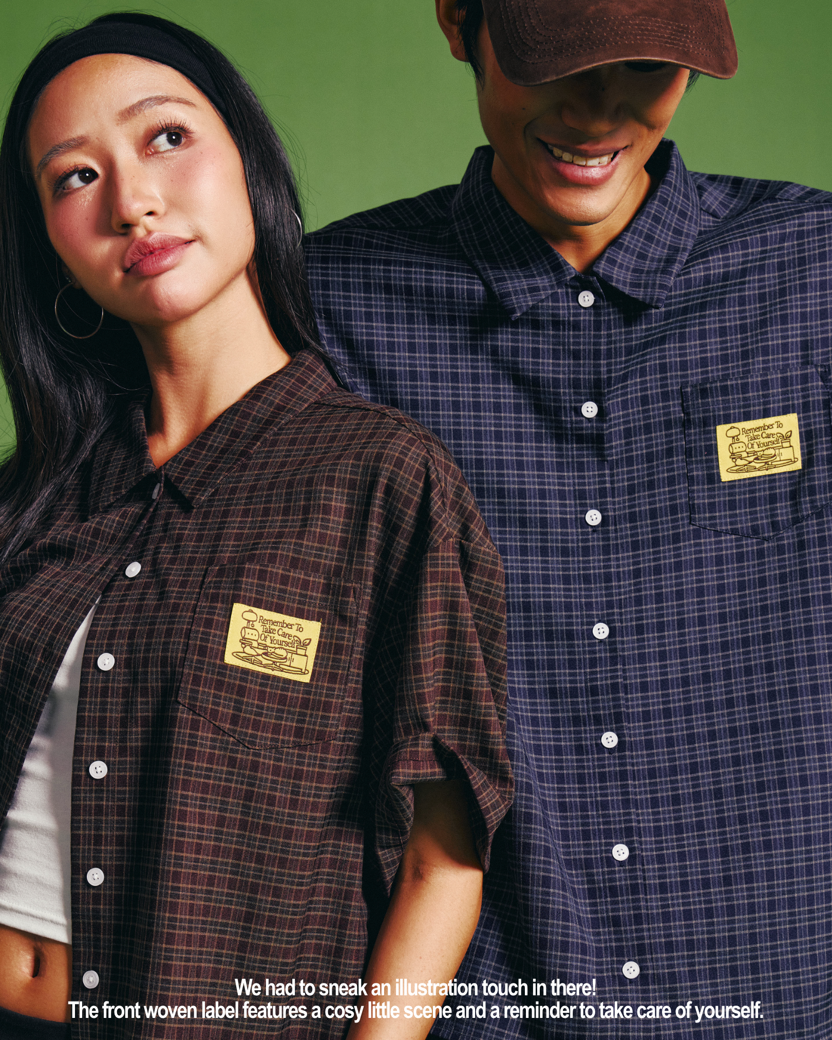 Checked Boxy Pocket Shirt