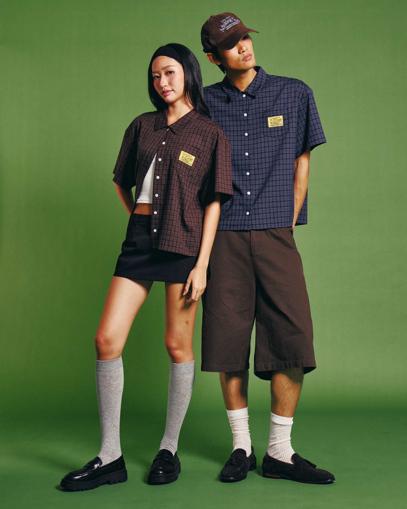 Checked Boxy Pocket Shirt