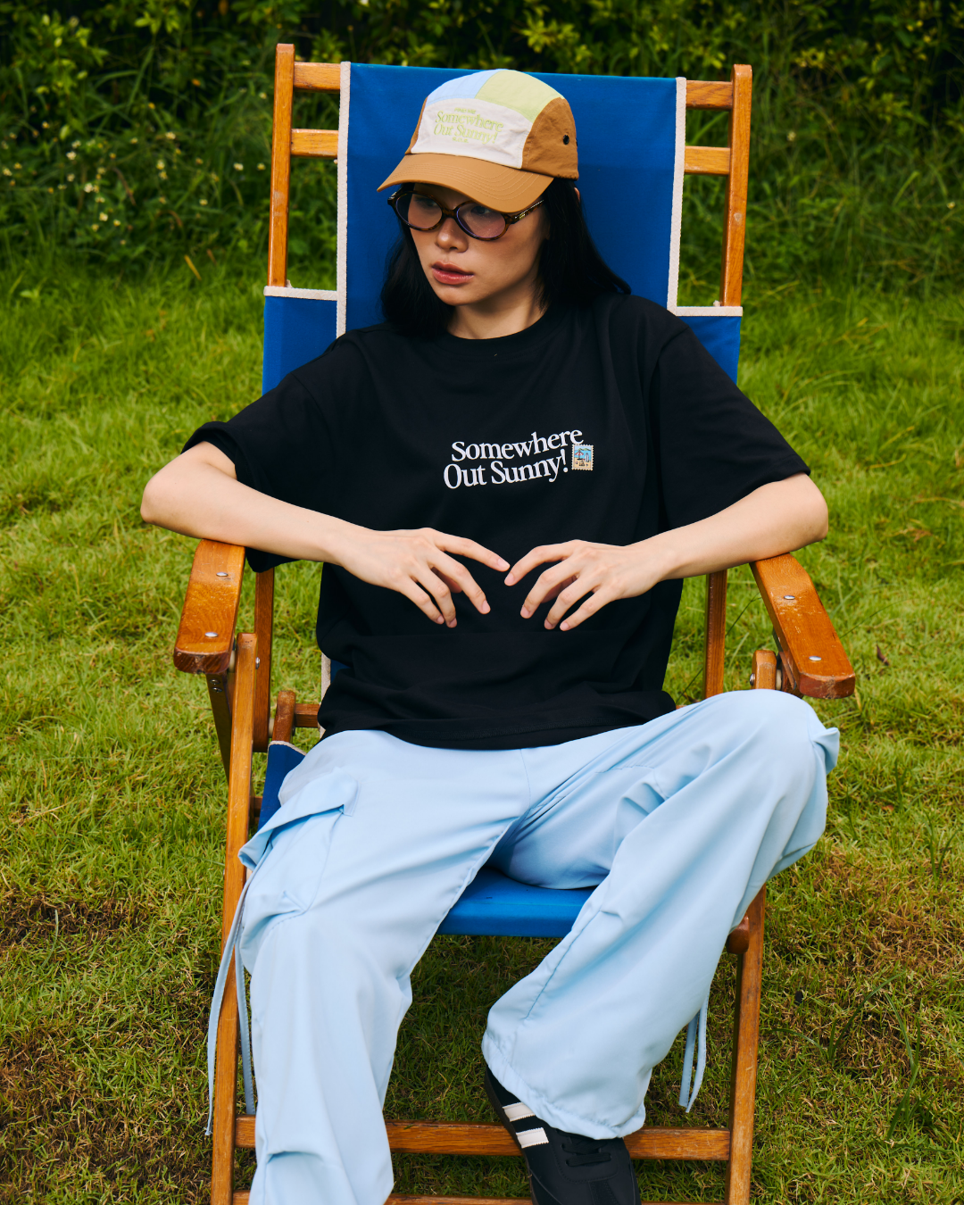 Somewhere Out Sunny! Waterproof 5-Panel Cap - Kiwi