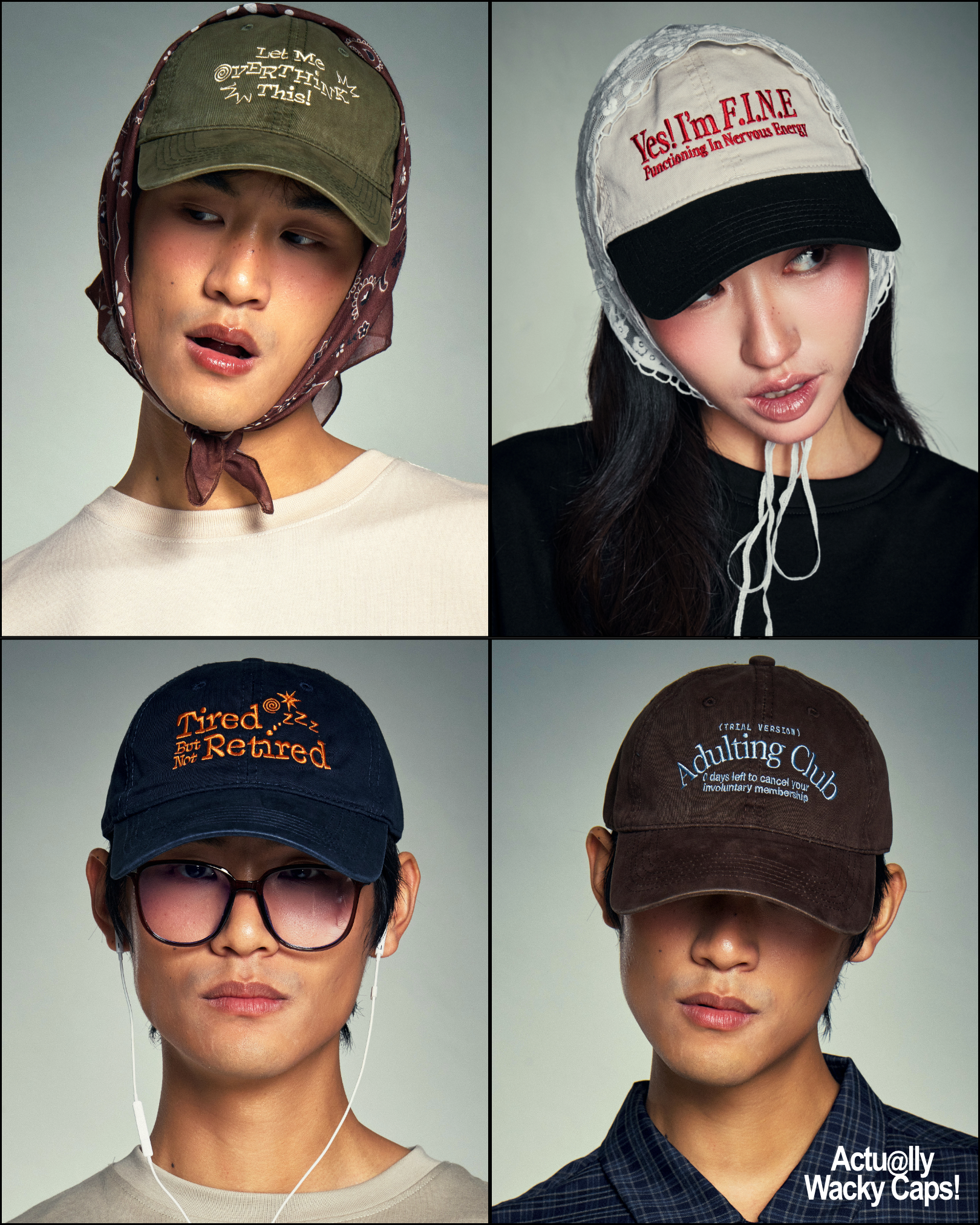 [Backorder] Actually Wacky Cap 2026 (4 Designs)
