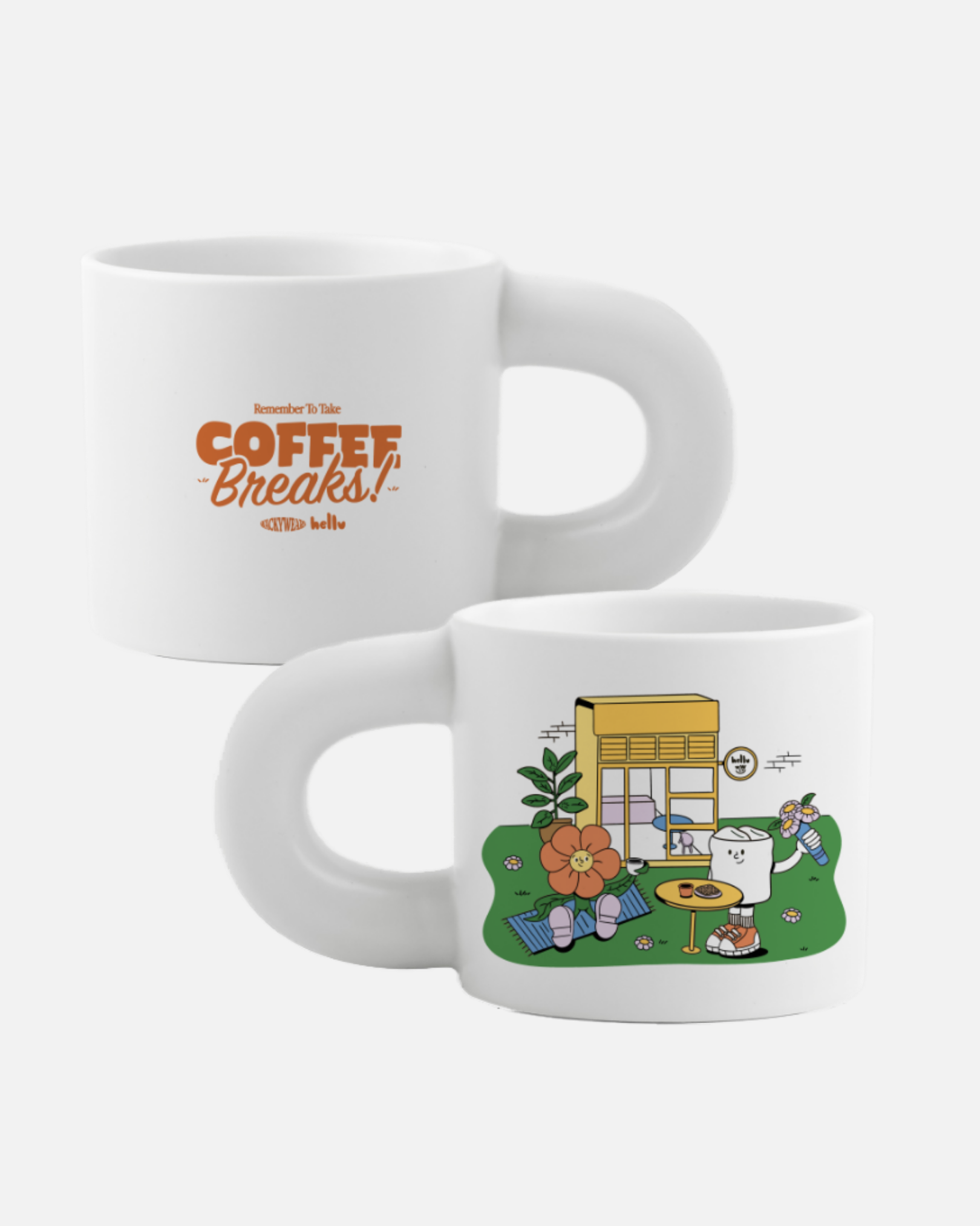 *Pre-Order Ended: Coffee Breaks Chubby Mug (White)