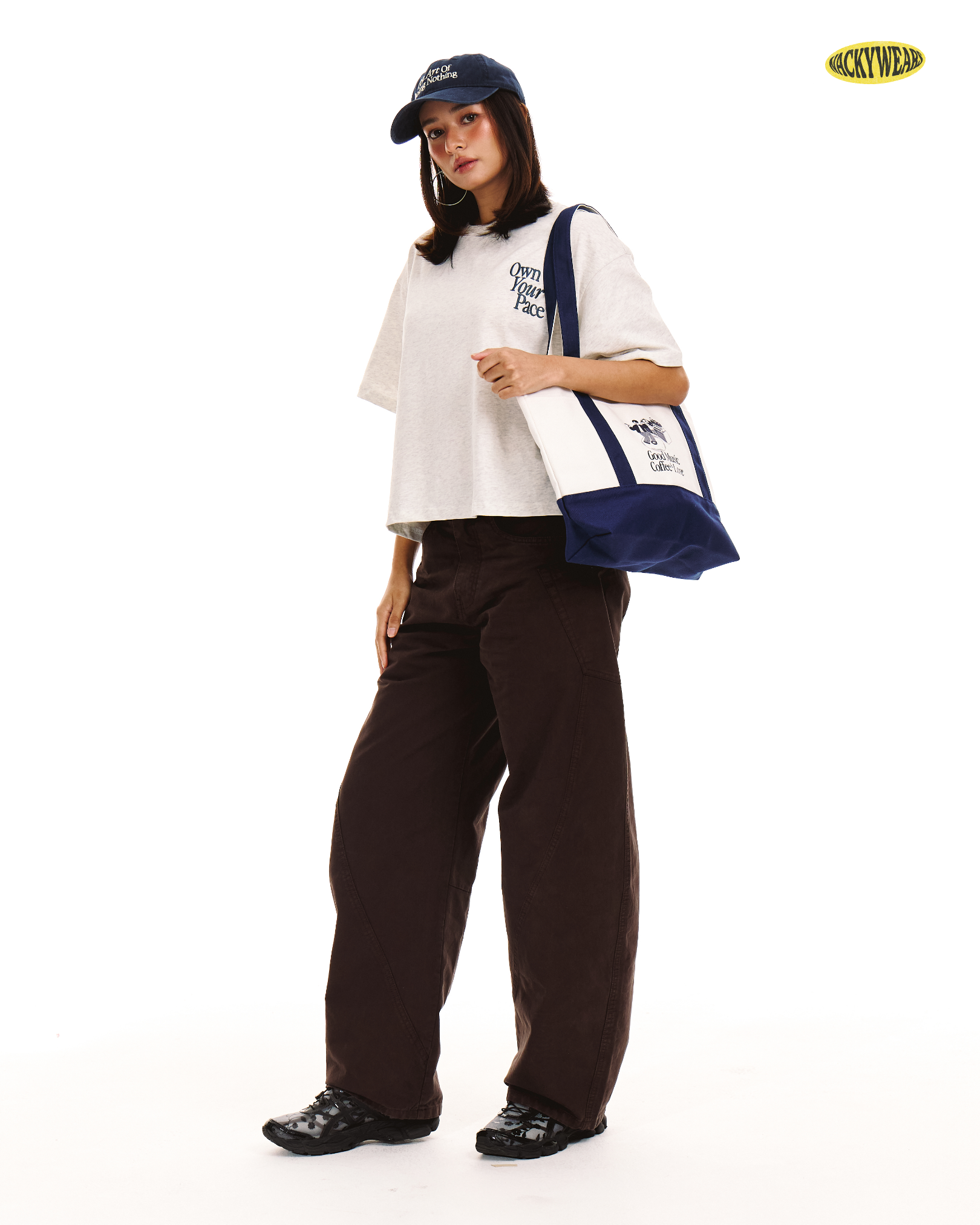 Own Your Pace Boxy Crop Tee (Heather)