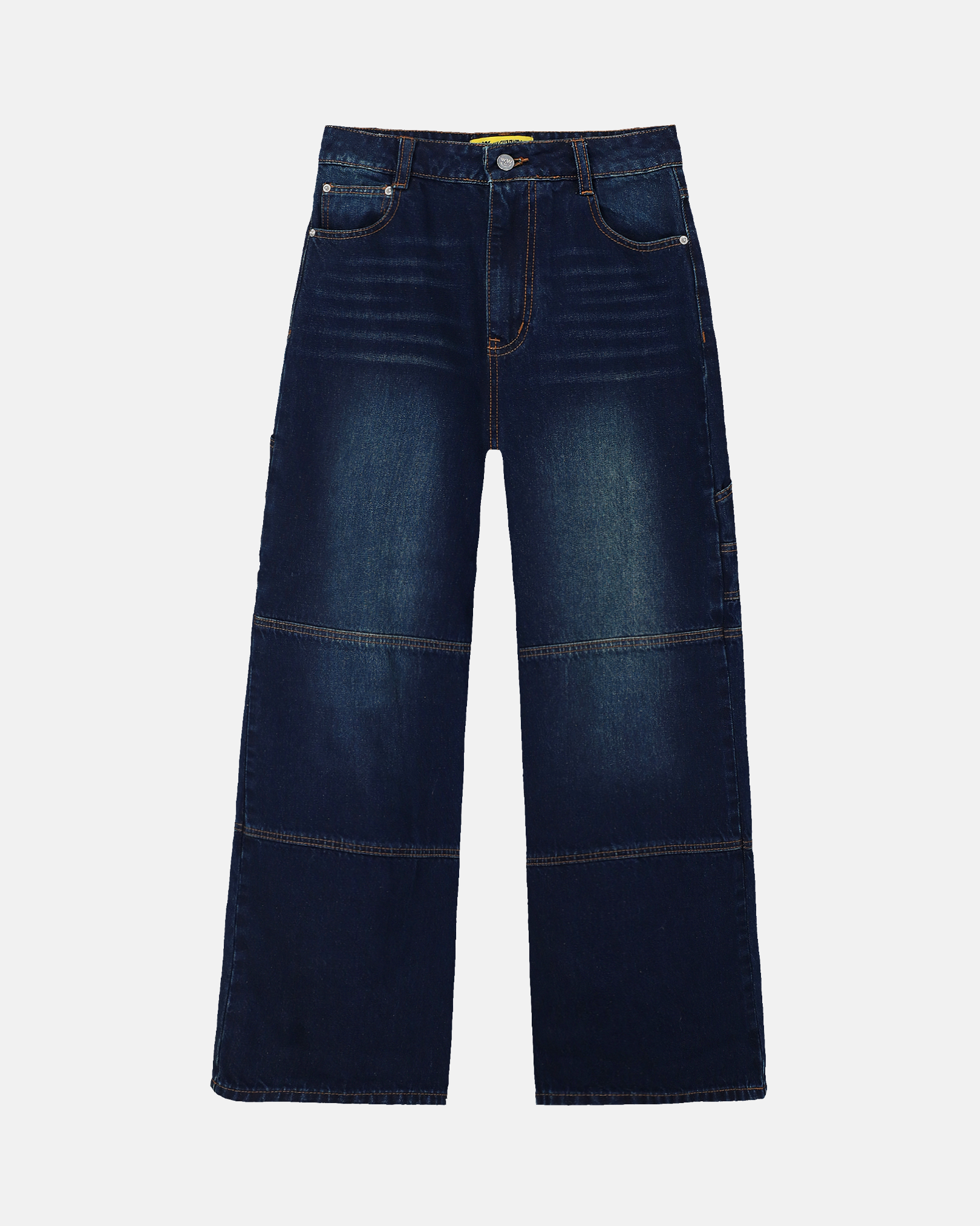 Baggy Panelled Jeans (Dark Denim)