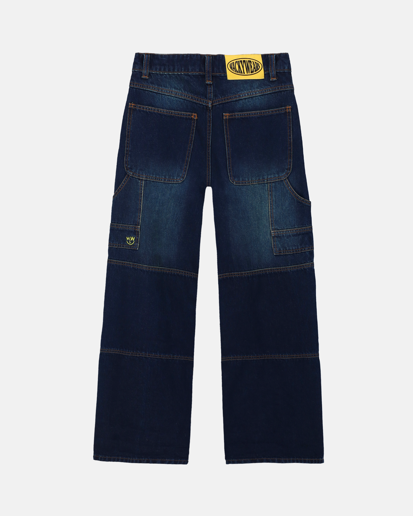 Baggy Panelled Jeans (Dark Denim)