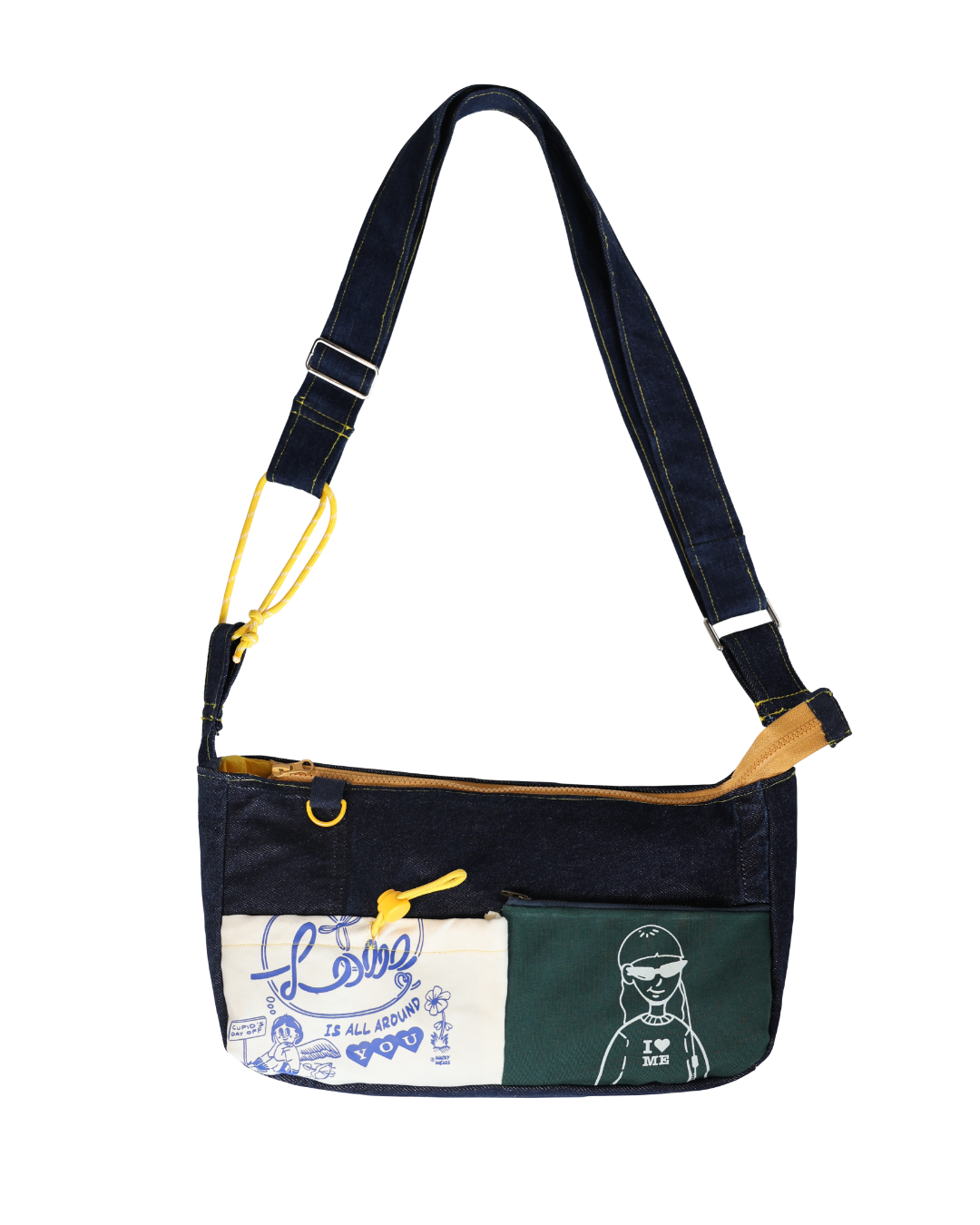 The Upcycled Denim Crossbody Bag | Design 002