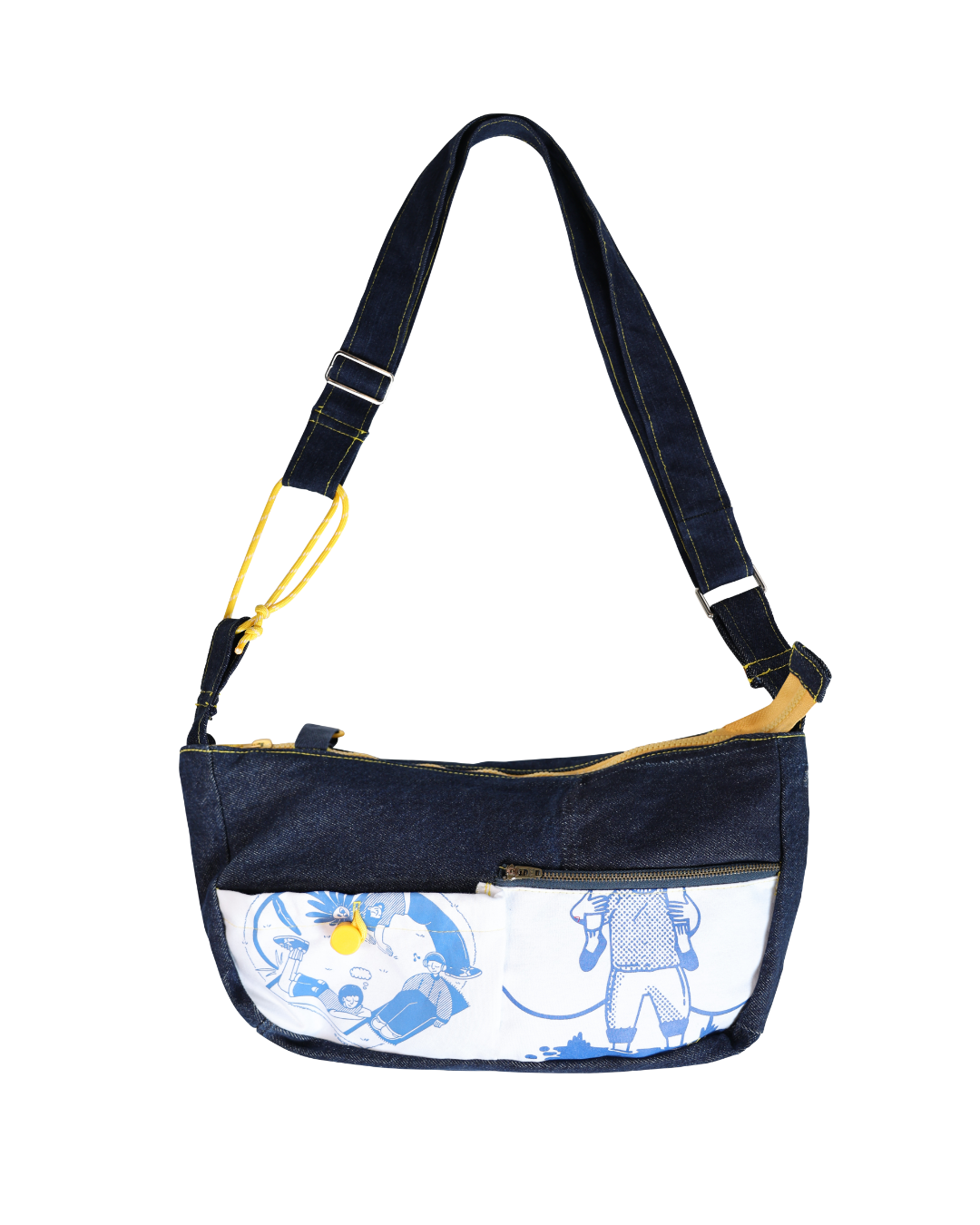 The Upcycled Denim Crossbody Bag | Design 004